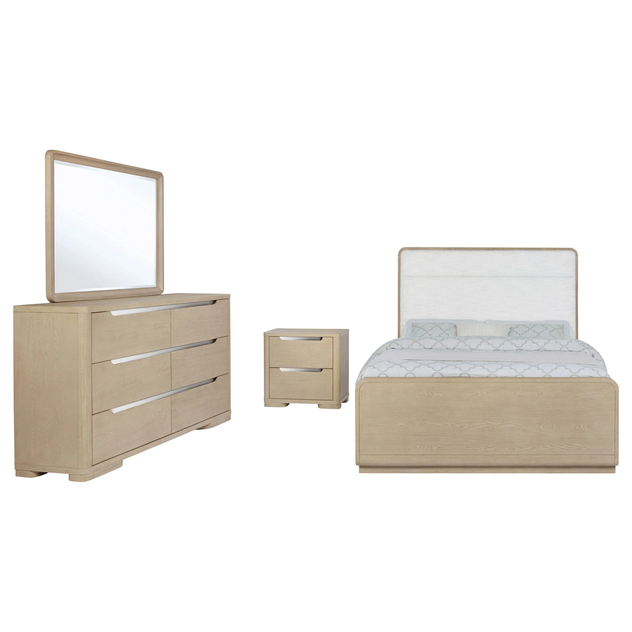 Ladera 4-piece Eastern King Bedroom Set Light Elm - Image 3