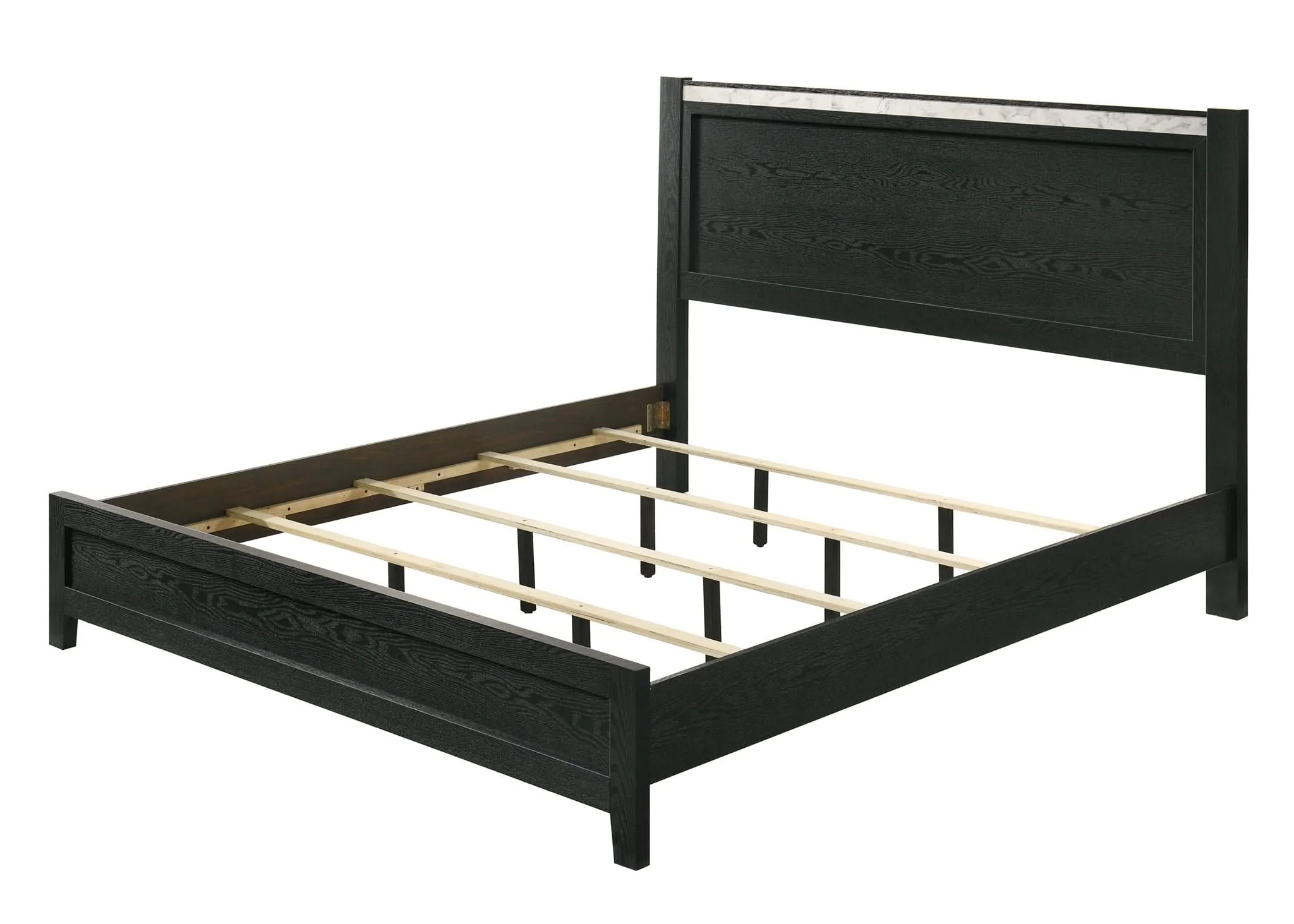Lamar - King 4 Piece Bedroom Set - Black - Image 4