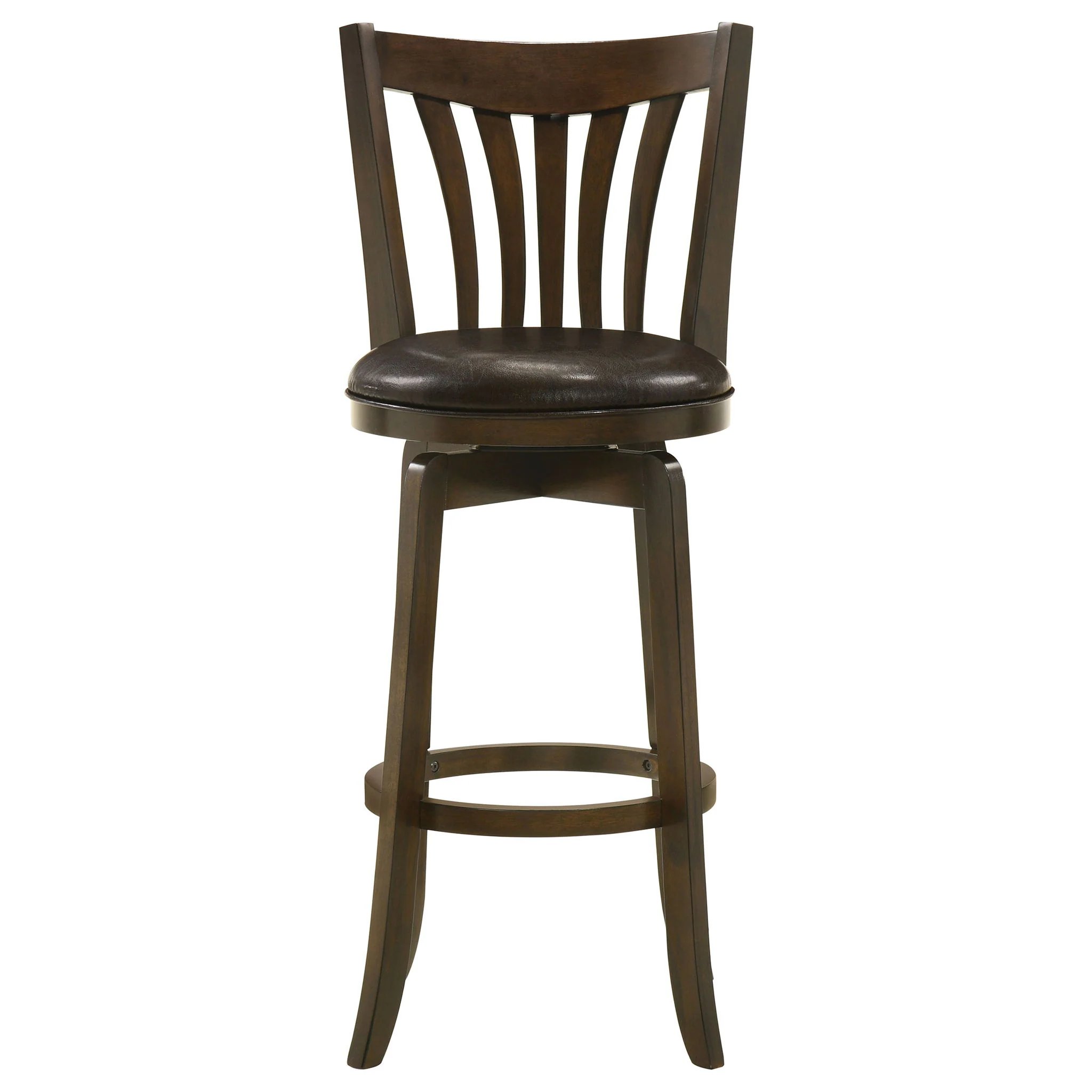 Lambert Wood Pub Height Swivel Bar Chair Dark Cherry - Image 2