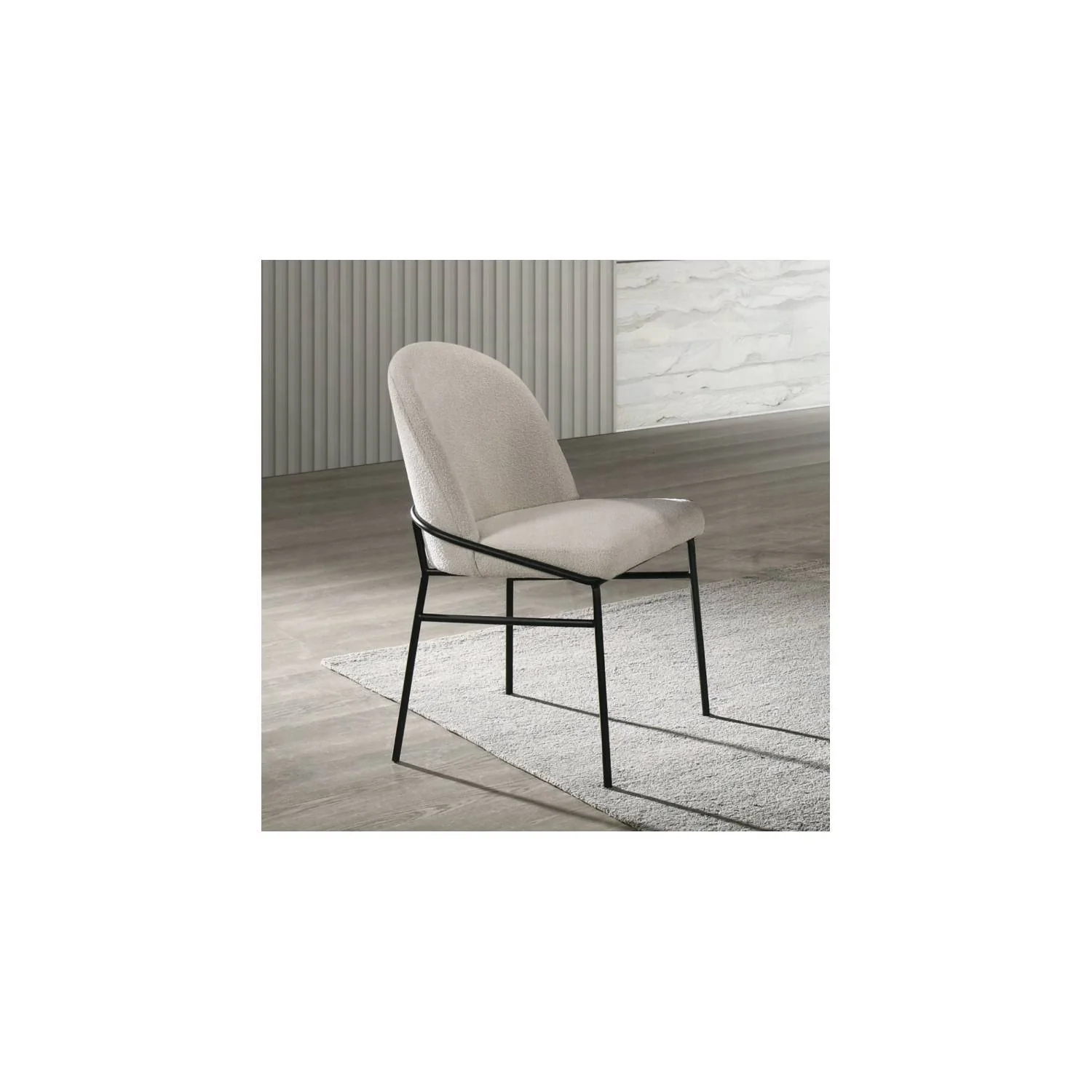 Lark - Side Chair (Set of 2) - Black / Cream - Image 3