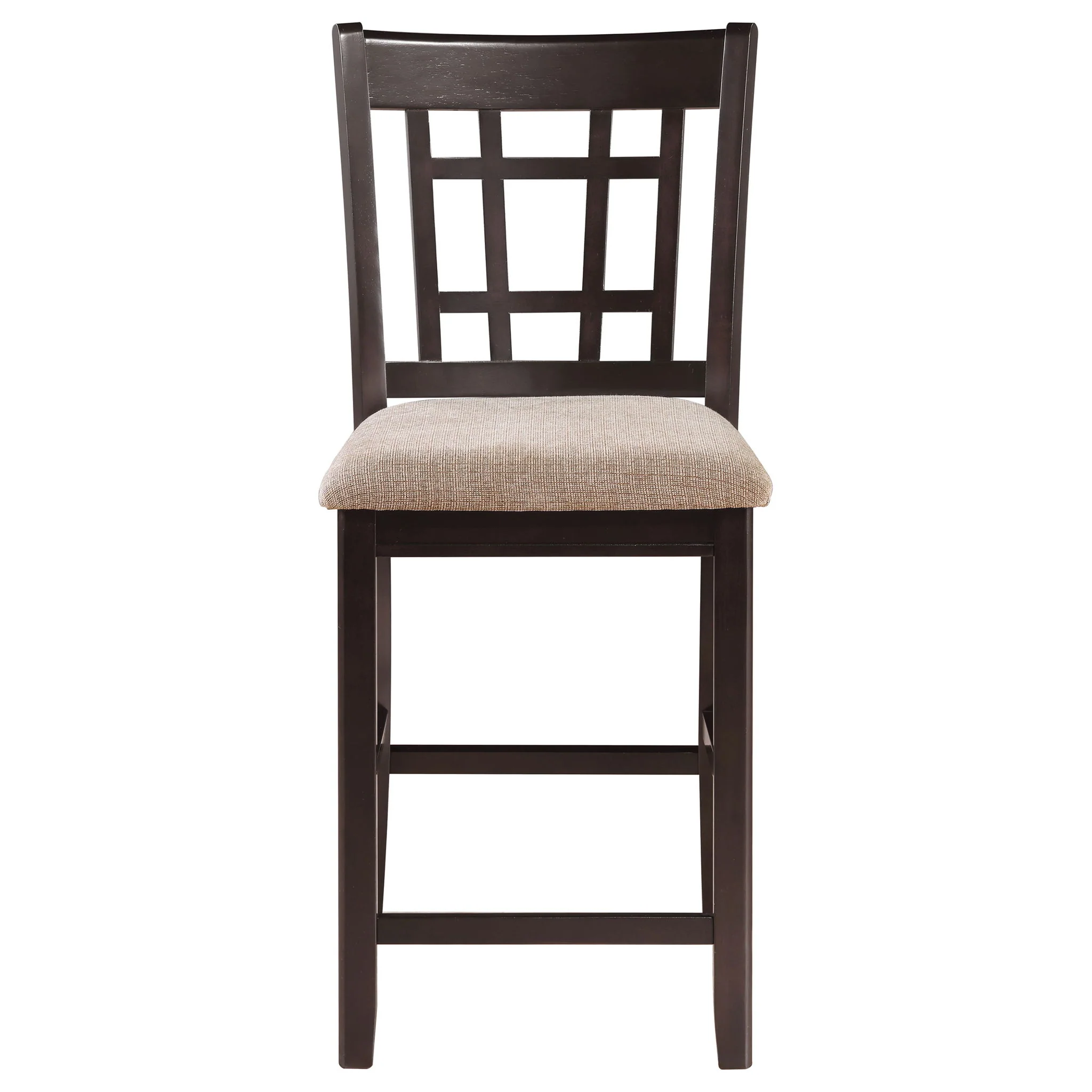 Lavon Wood Counter Height Dining Chair Tan and Espresso (Set of 2) - Image 3