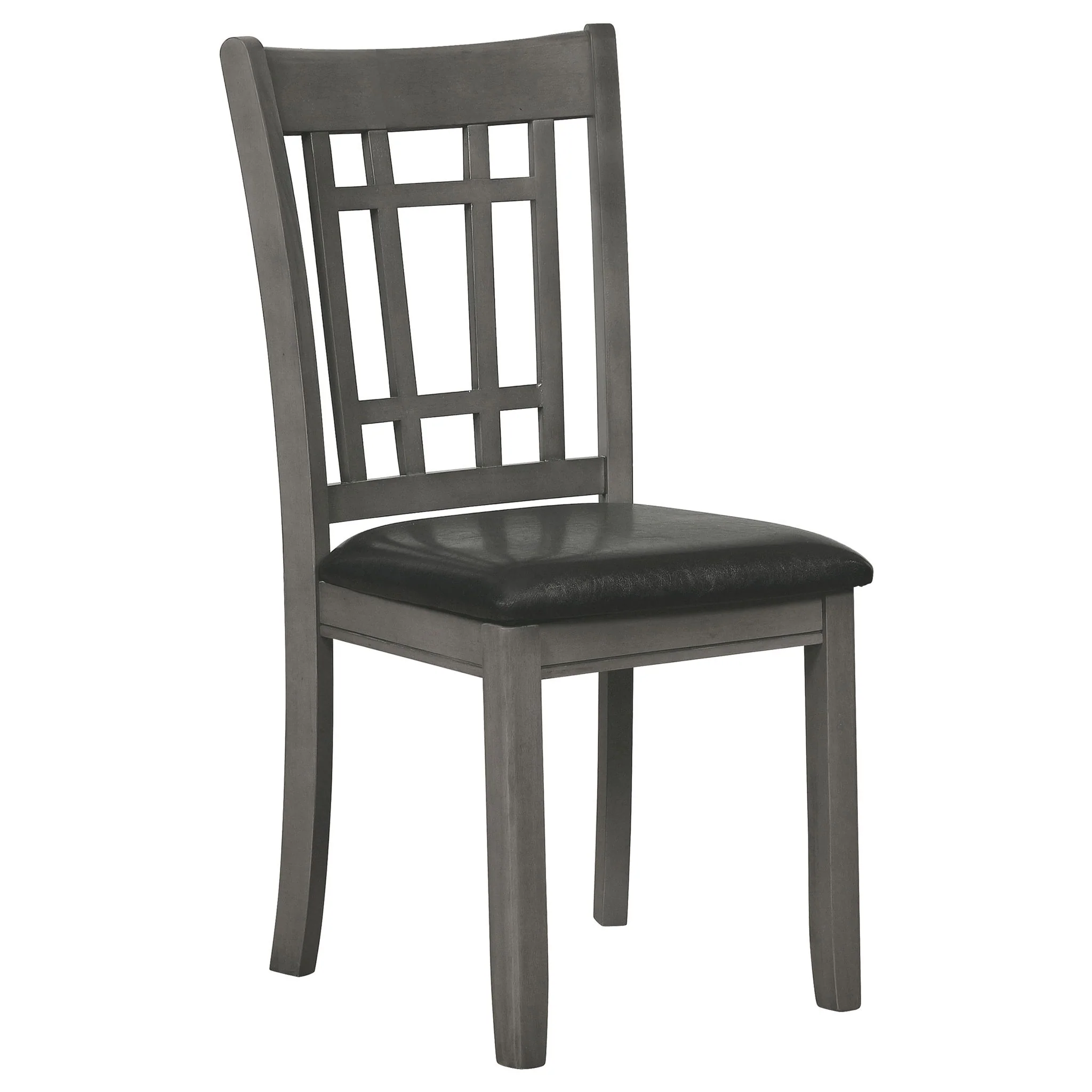 Lavon Wood Dining Side Chair Black and  Medium Grey (Set of 2) - Image 2
