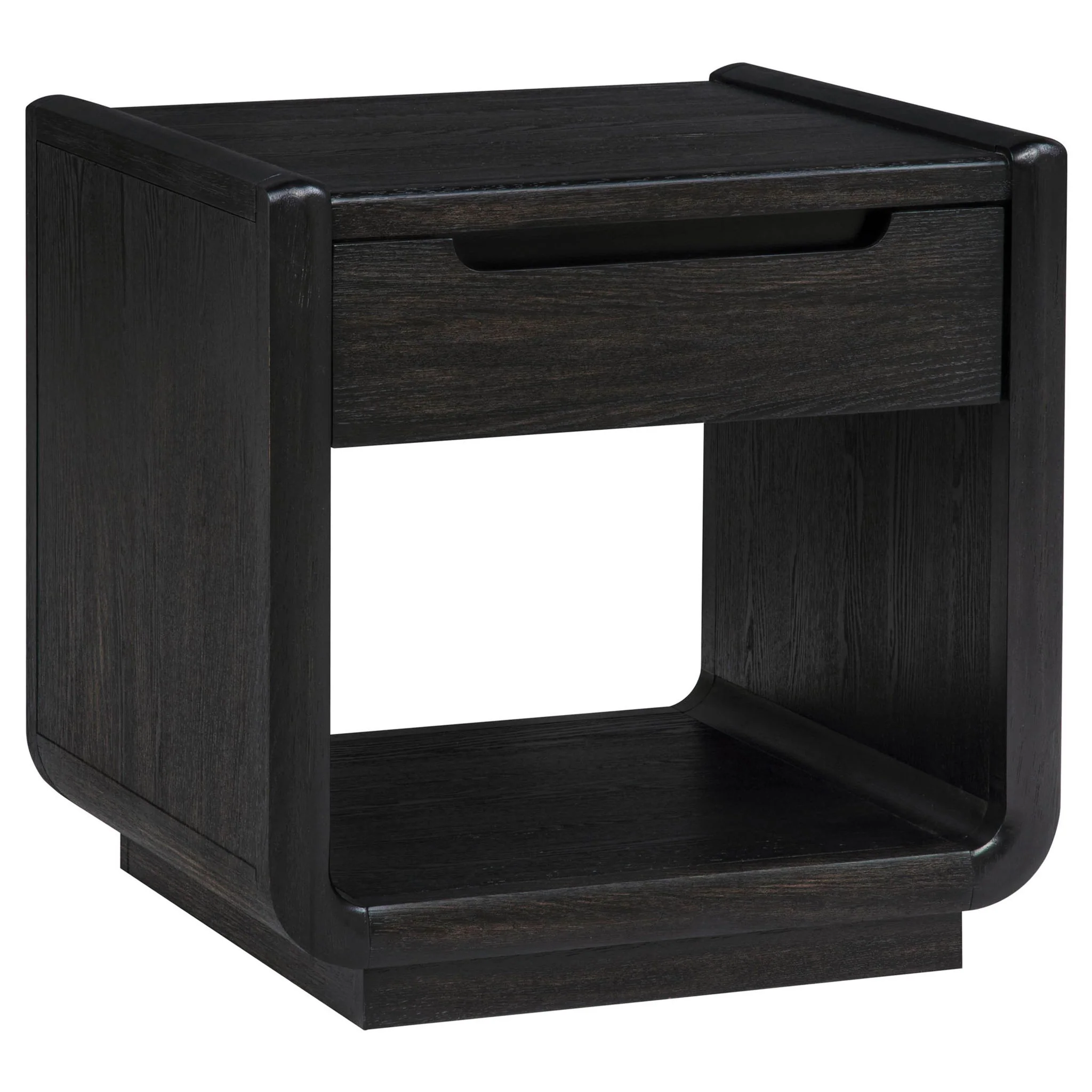 Leandro 3-piece Wood Coffee and End Table Set Burnished Black - Image 2