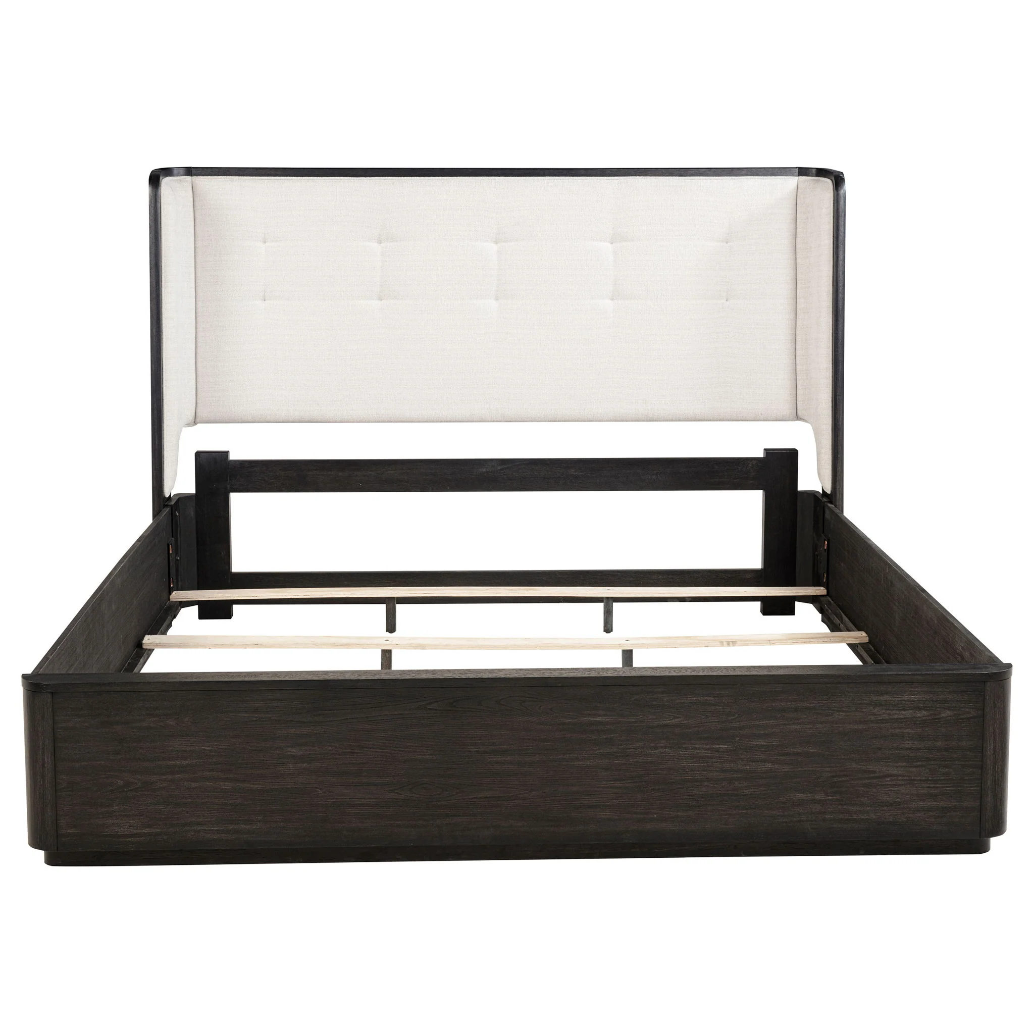 Leandro 55-inch California King Wingback Bed Burnished Black - Image 3