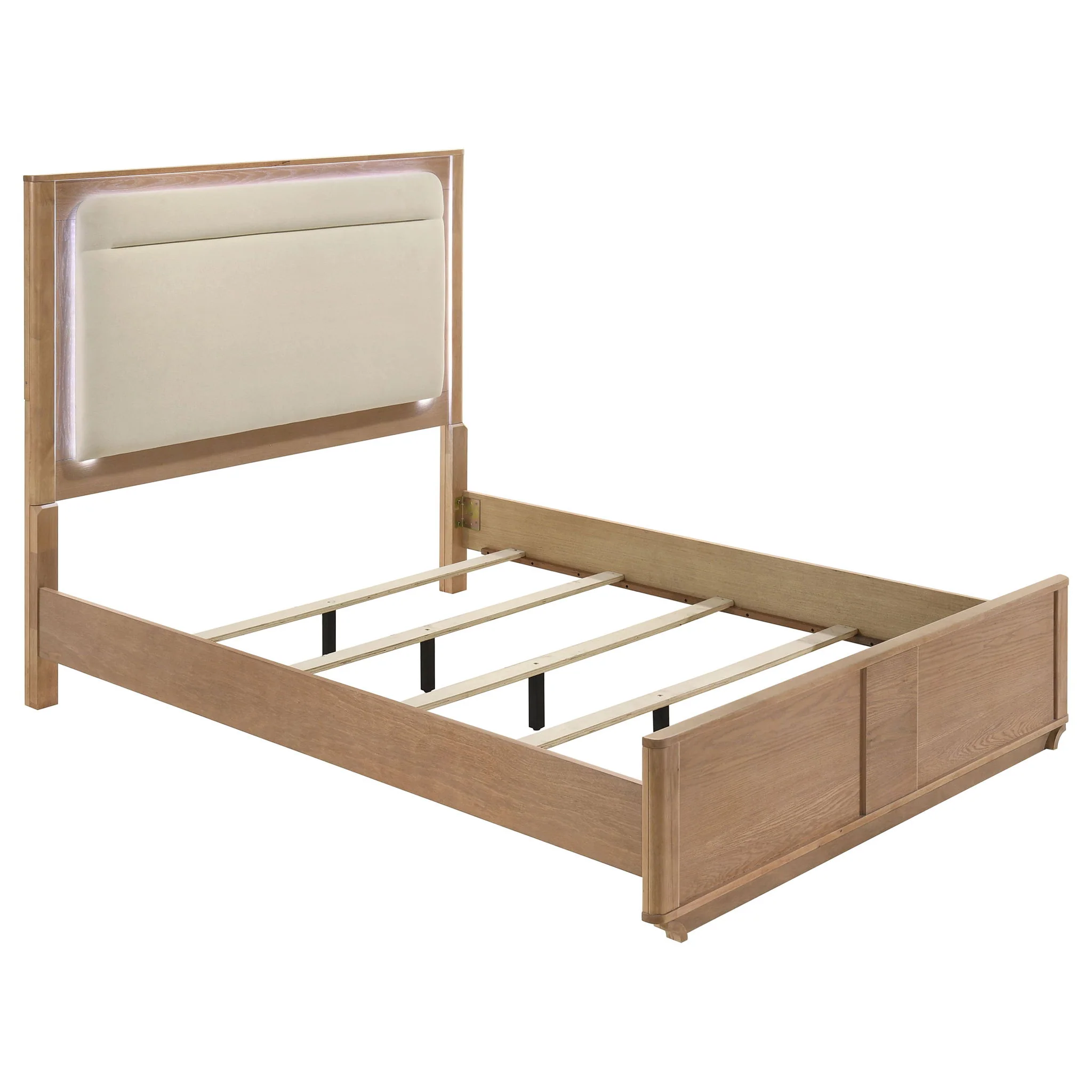 Leanne 4-piece Queen Bedroom Set Light Oak - Image 4