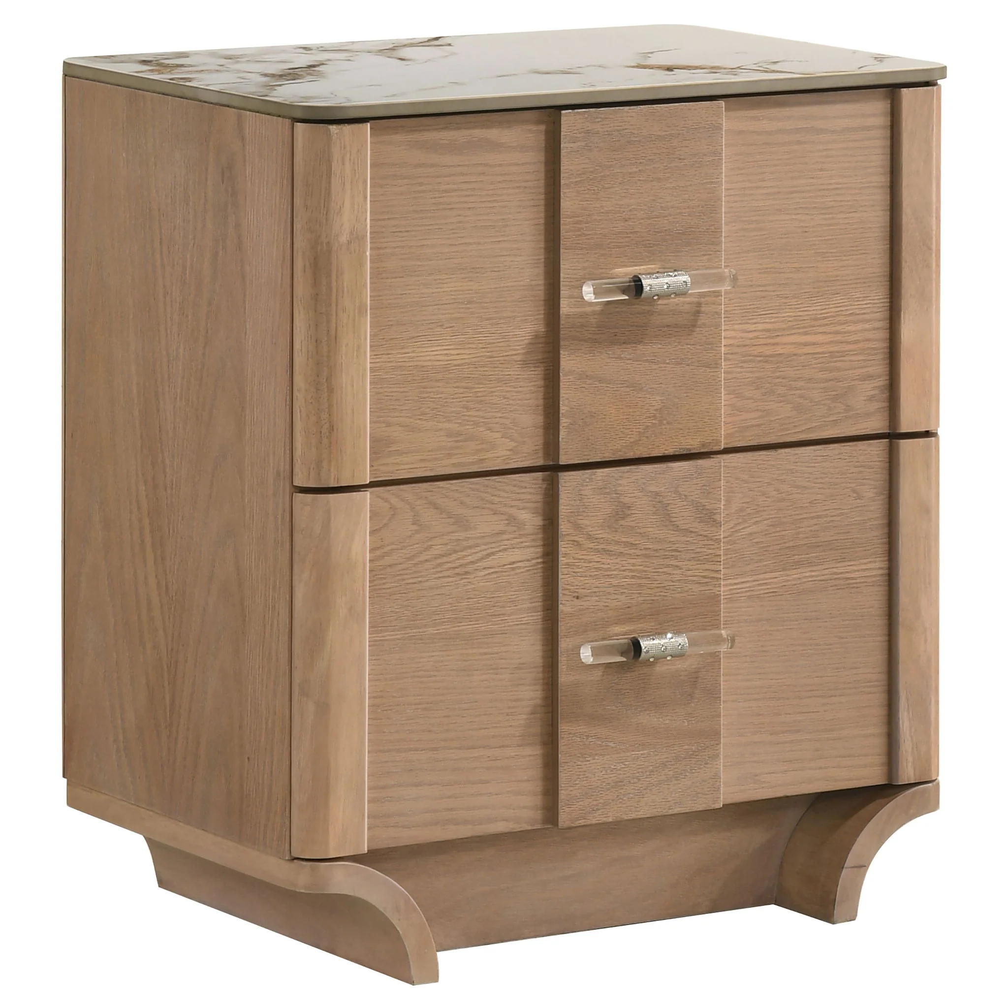 Leanne 5-piece Queen Bedroom Set Light Oak - Image 4