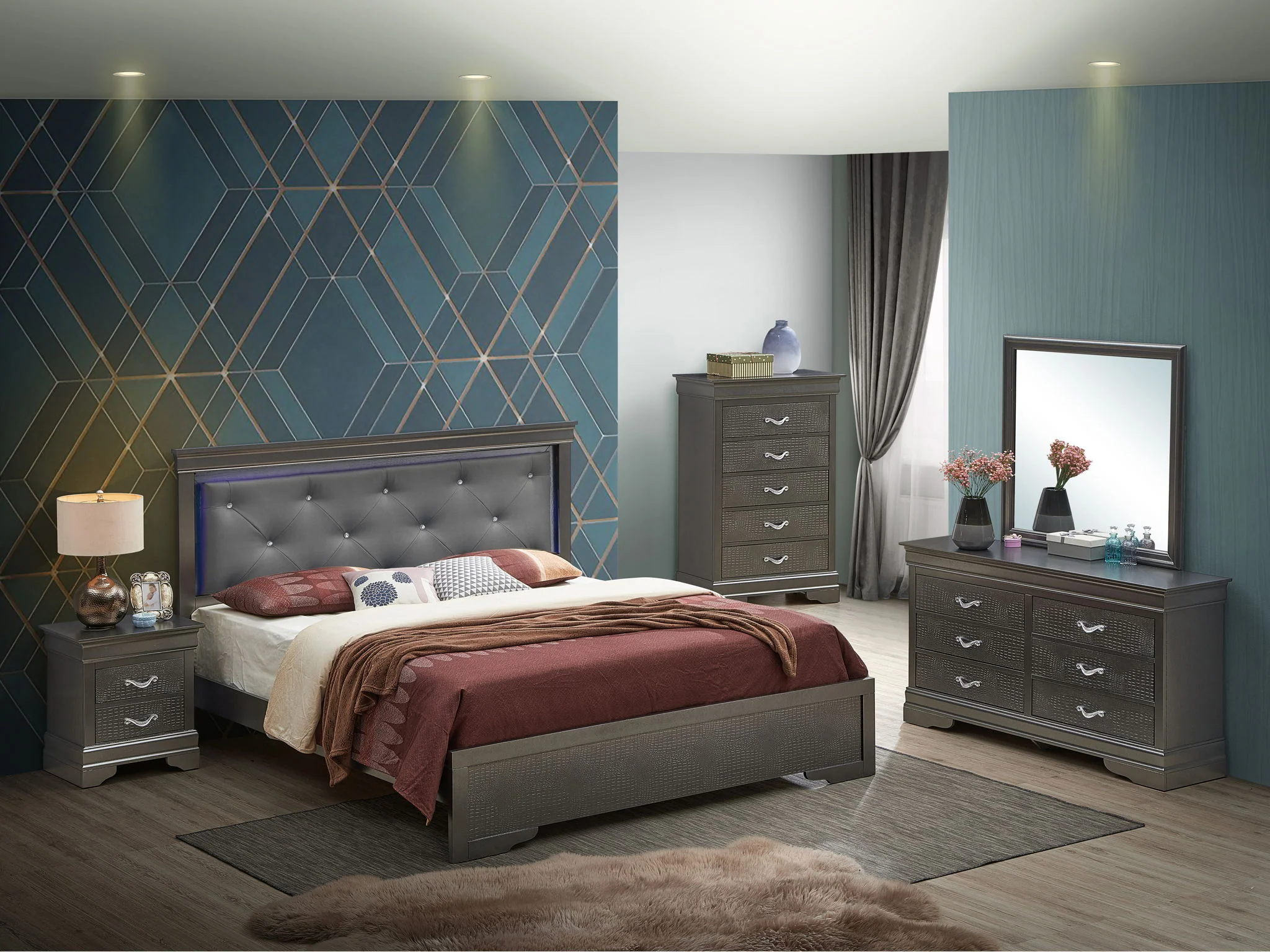 LED Elegant Bed - Image 18