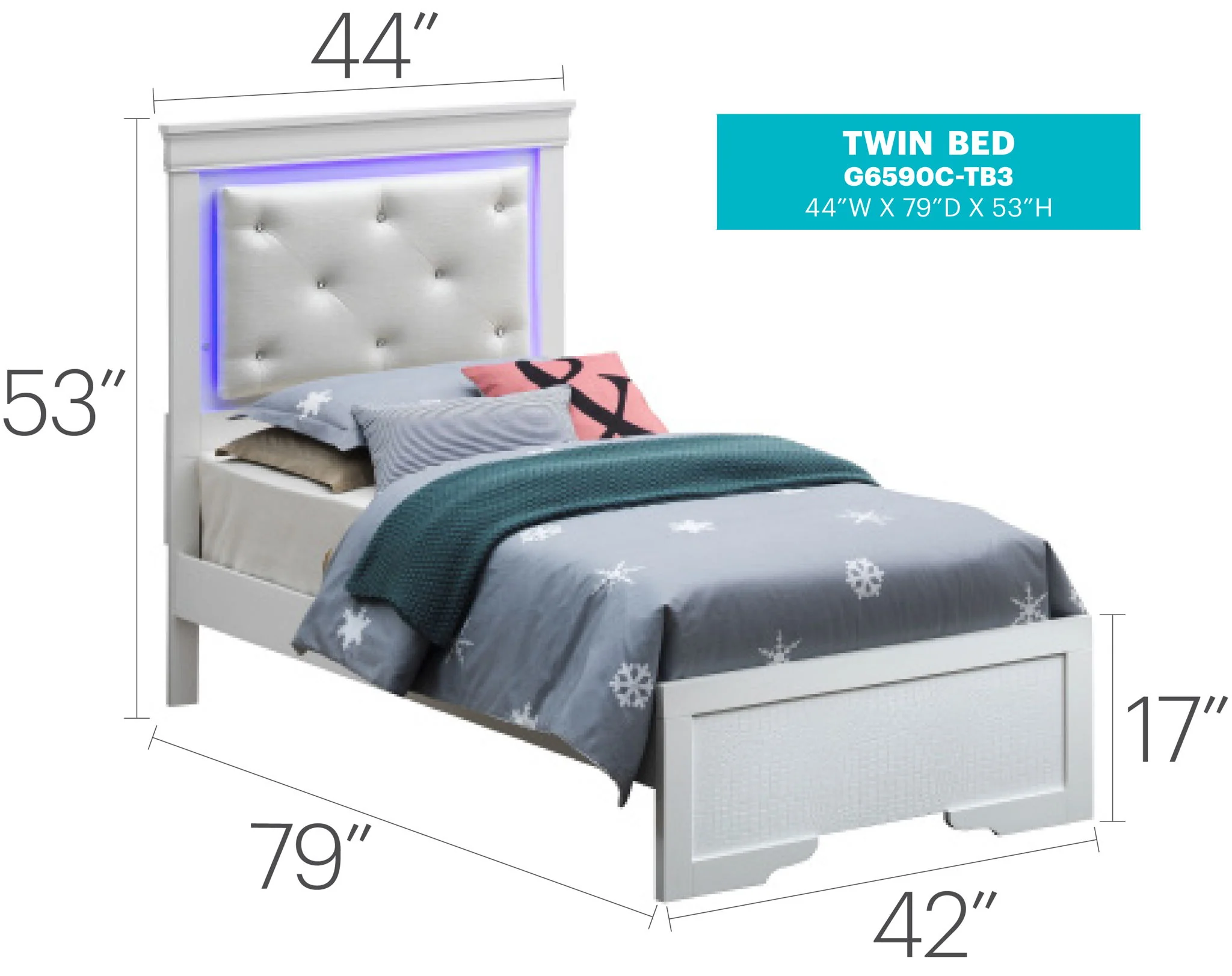 LED Elegant Bed - Image 25