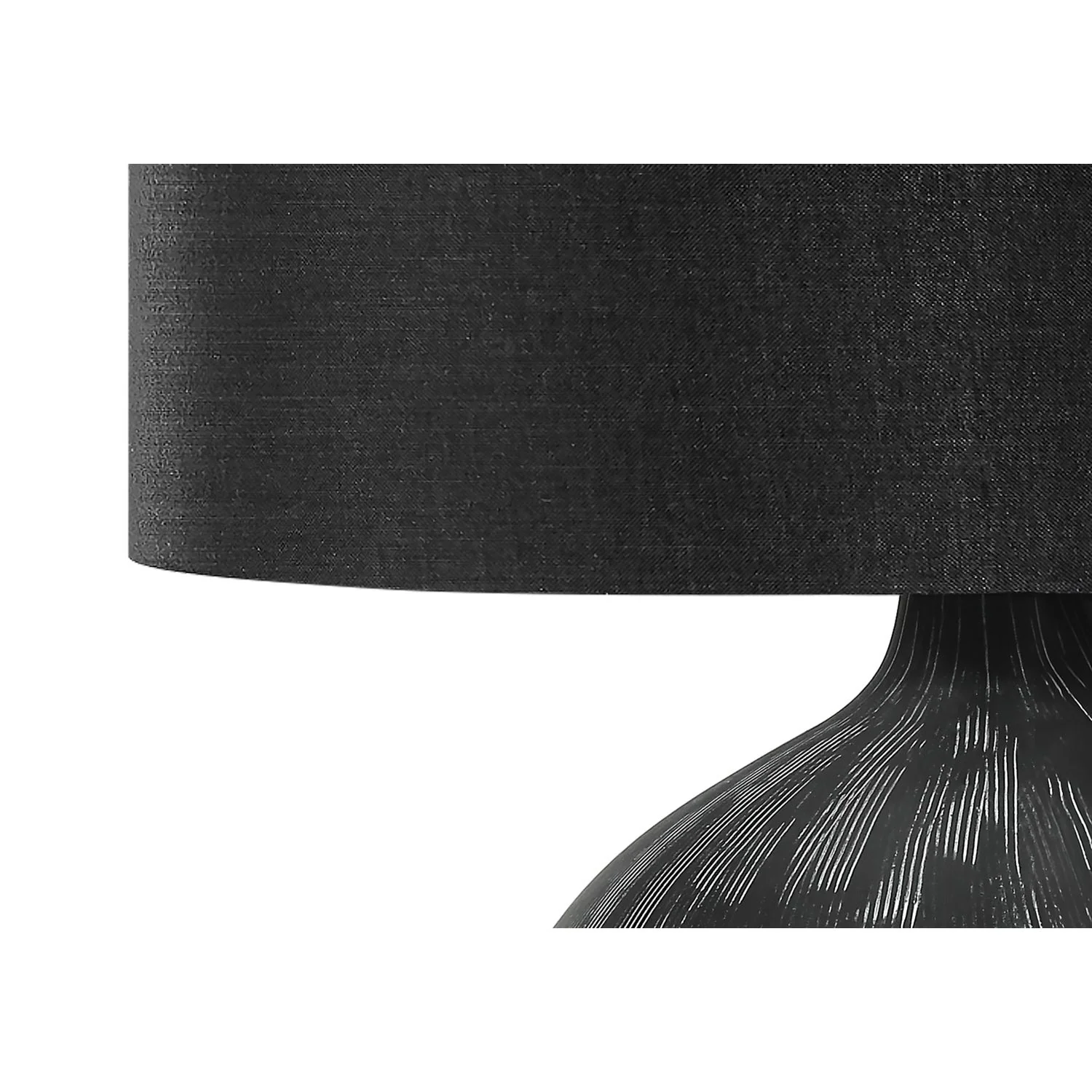 Lighting, Table Lamp, Ceramic, Contemporary - Black - Image 4