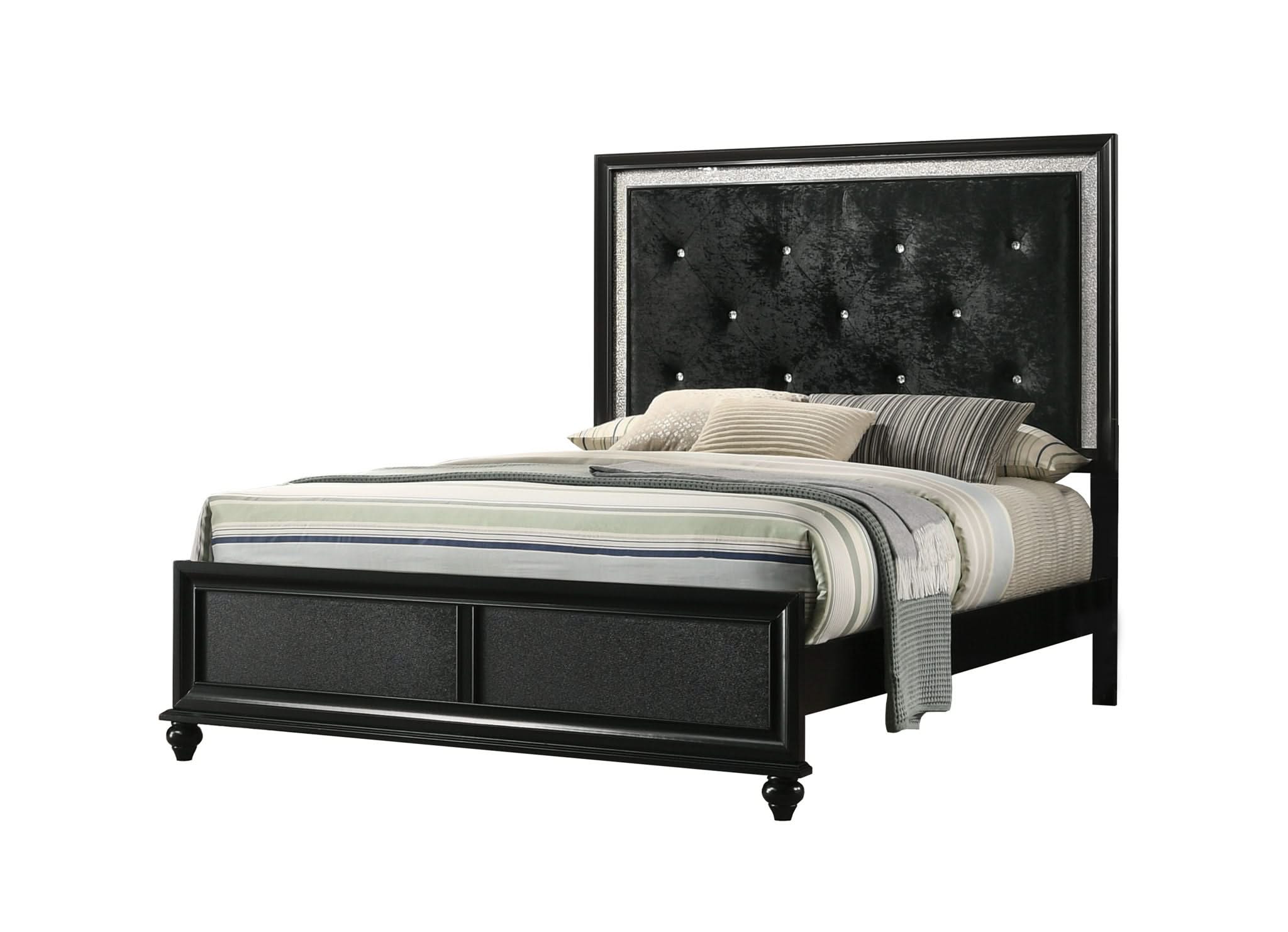Lila - Full 4 Piece Bedroom Set - Black - Image 3