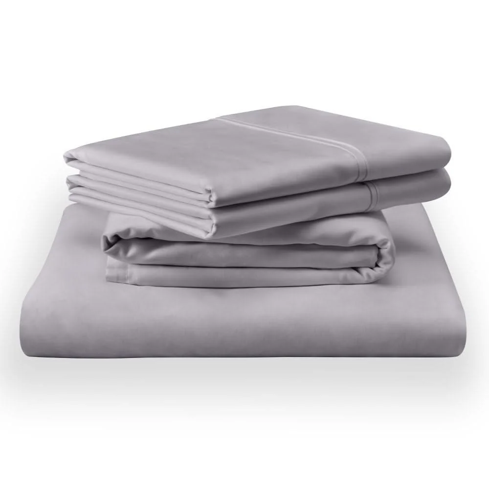 Linens - Tempur Classic Cotton Sheet Set - Cool Gray - Image 2