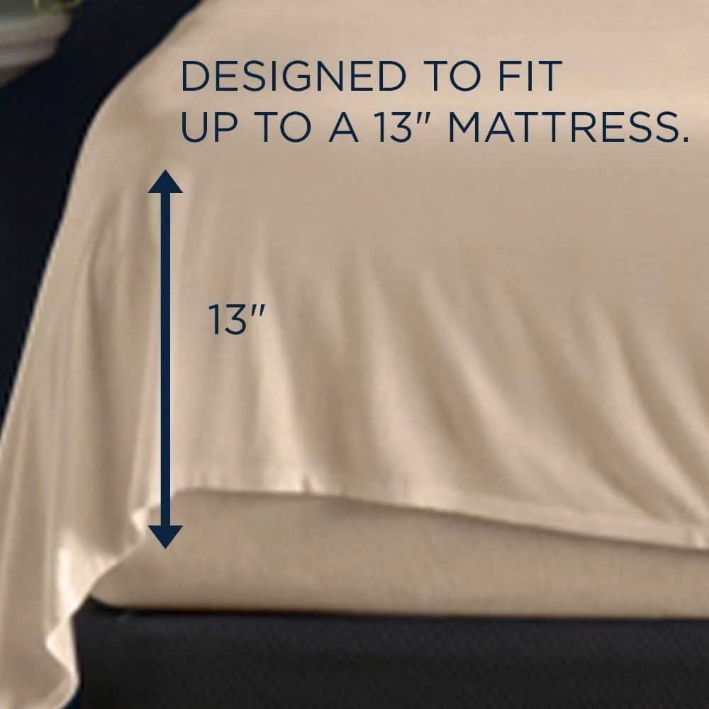 Linens - Tempur Rayon from Bamboo Sheet Set - Sandstone - Image 2