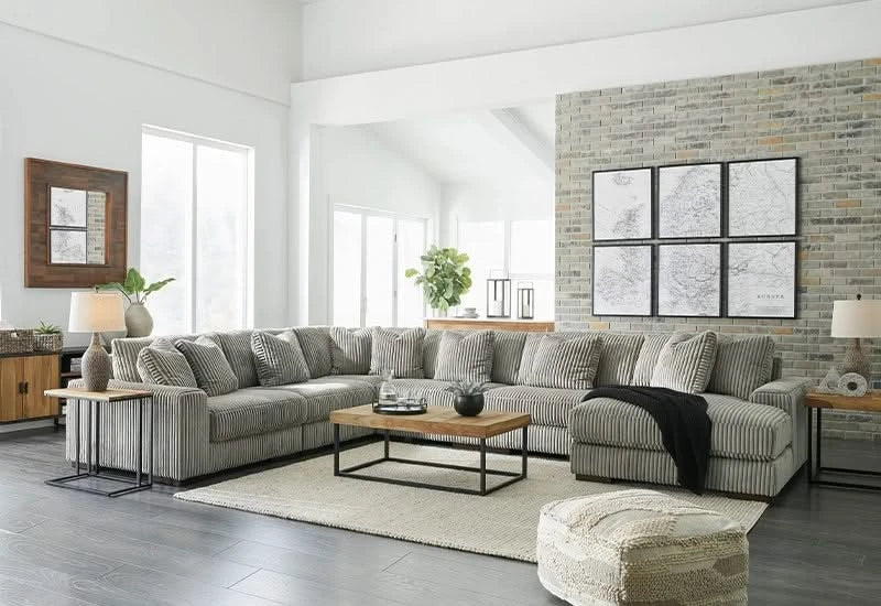 Linx Modern 6 Piece Modular Sectional with Chaise - Image 5