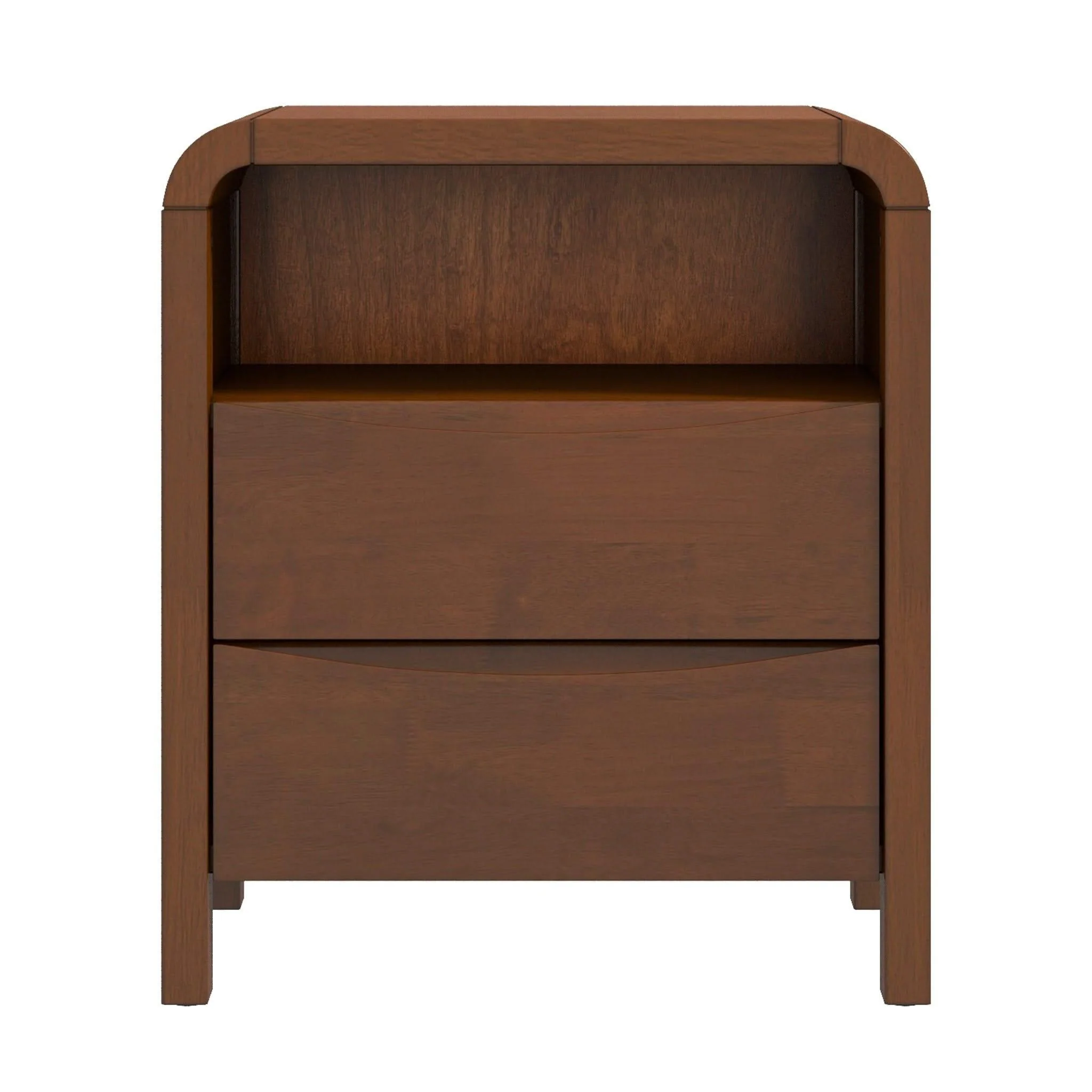Lionel - Nightstand 2 Drawer - Brown - Image 2