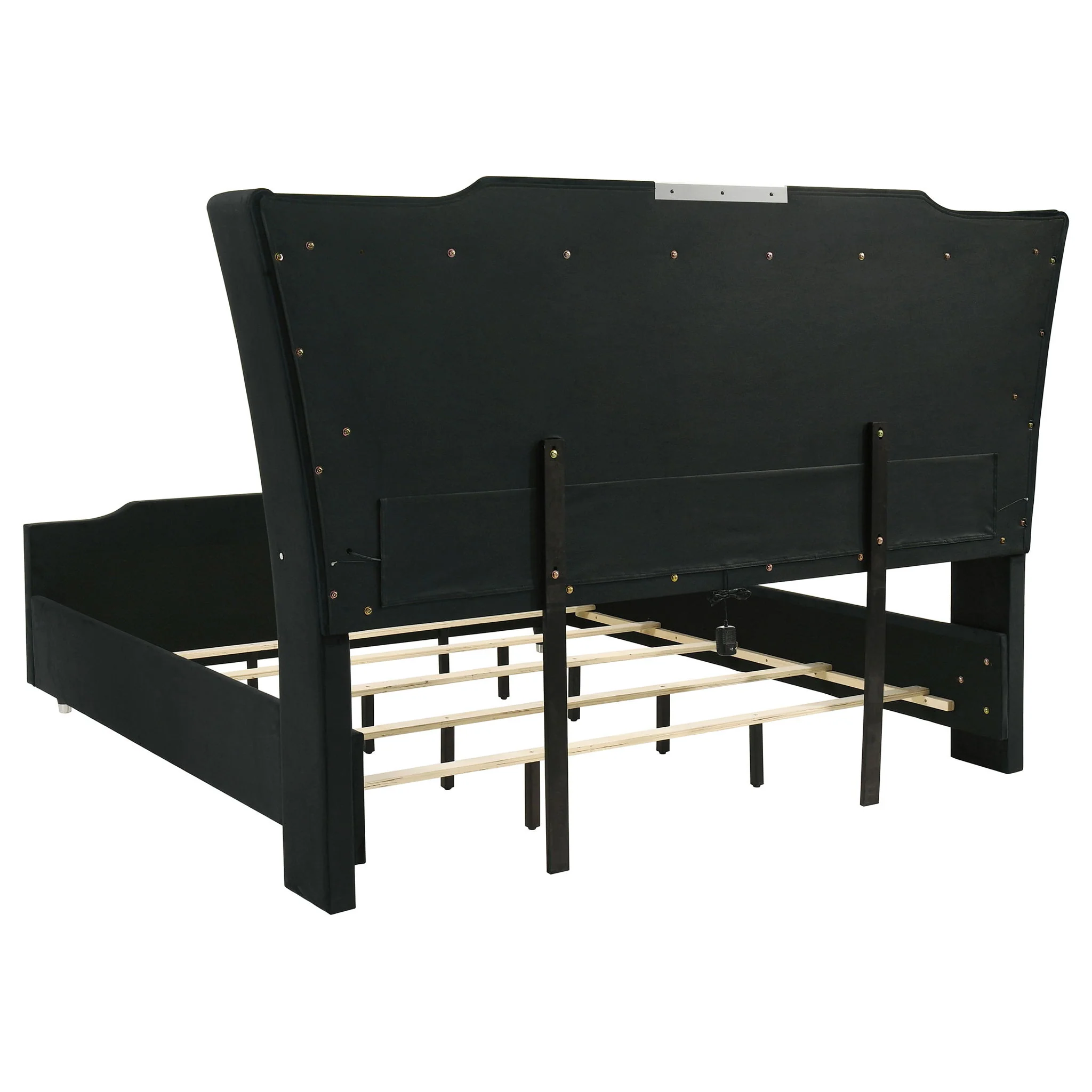Lorient 4-piece Eastern King Bedroom Set Black - Image 2