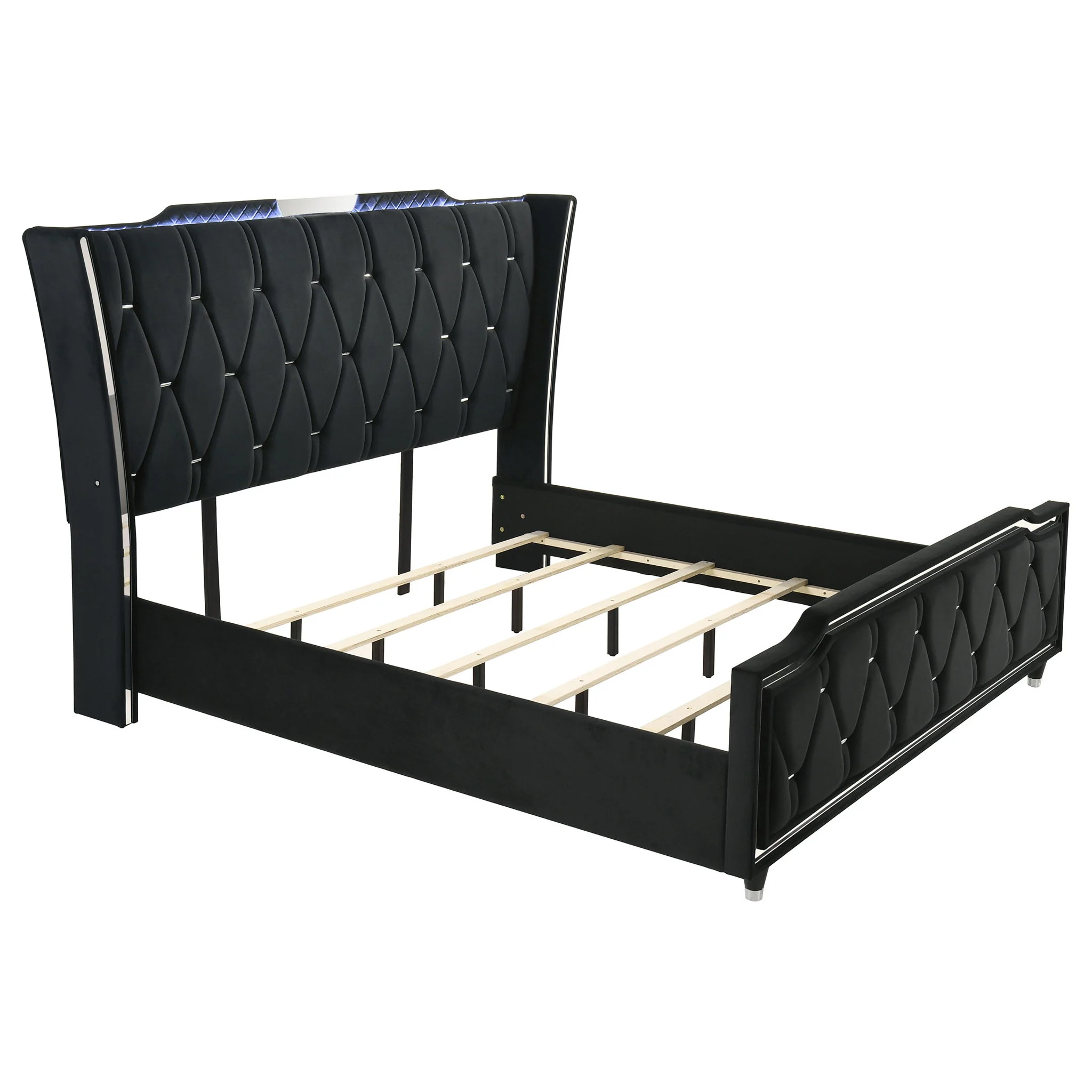Lorient 5-piece Eastern King Bedroom Set Black - Image 3