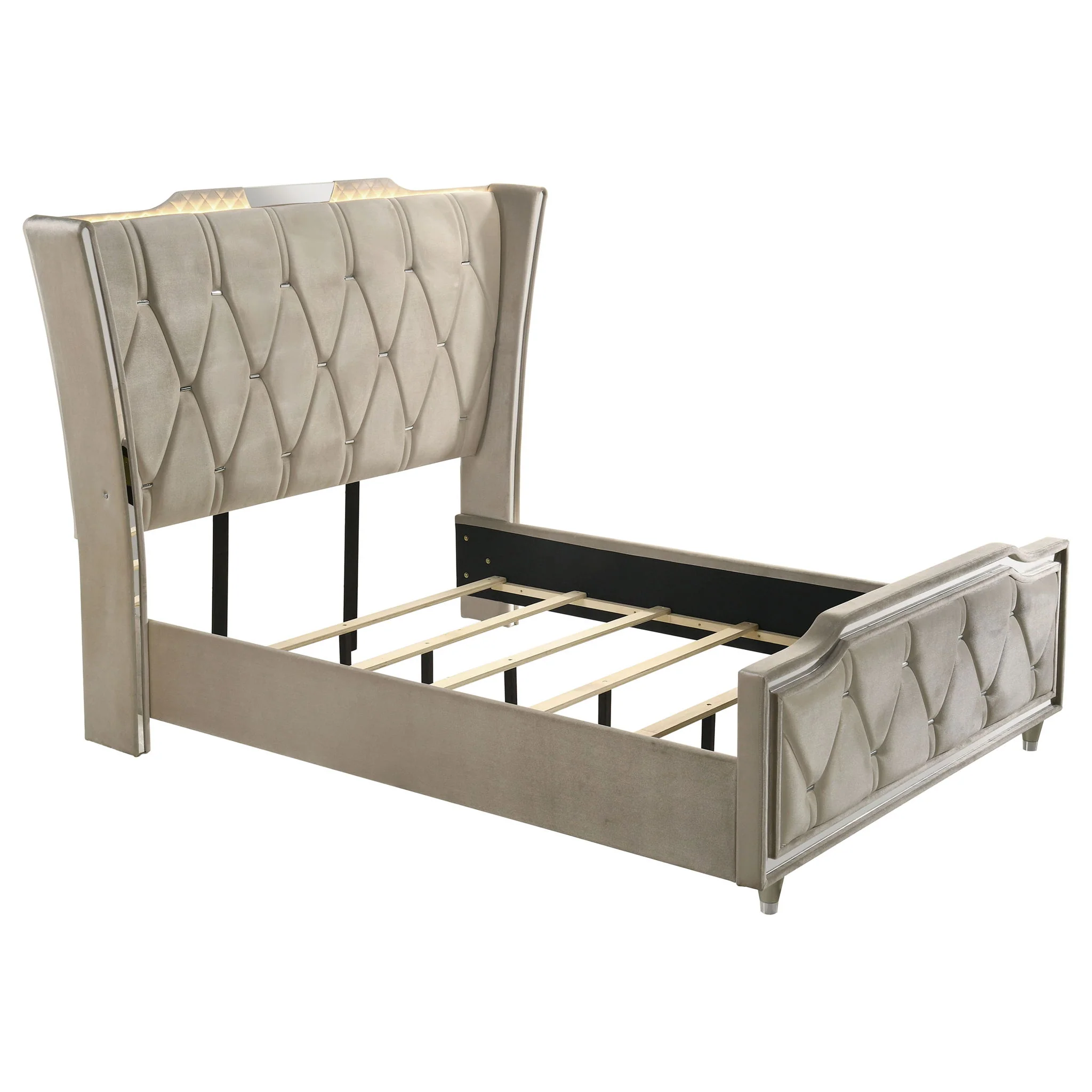 Lorient 5-piece Queen Bedroom Set Ivory and Camel - Image 2