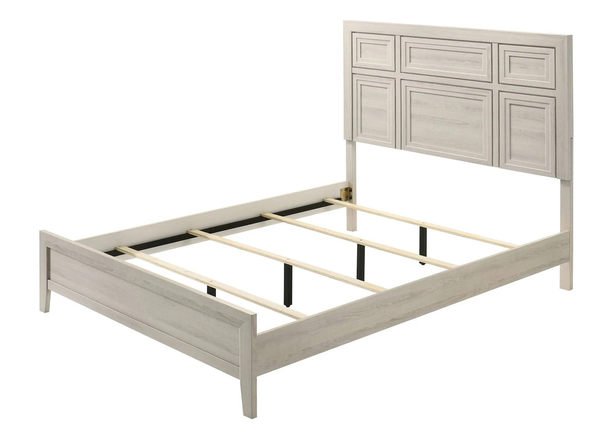 Lorraine - Twin Bed - Antique White - Image 3
