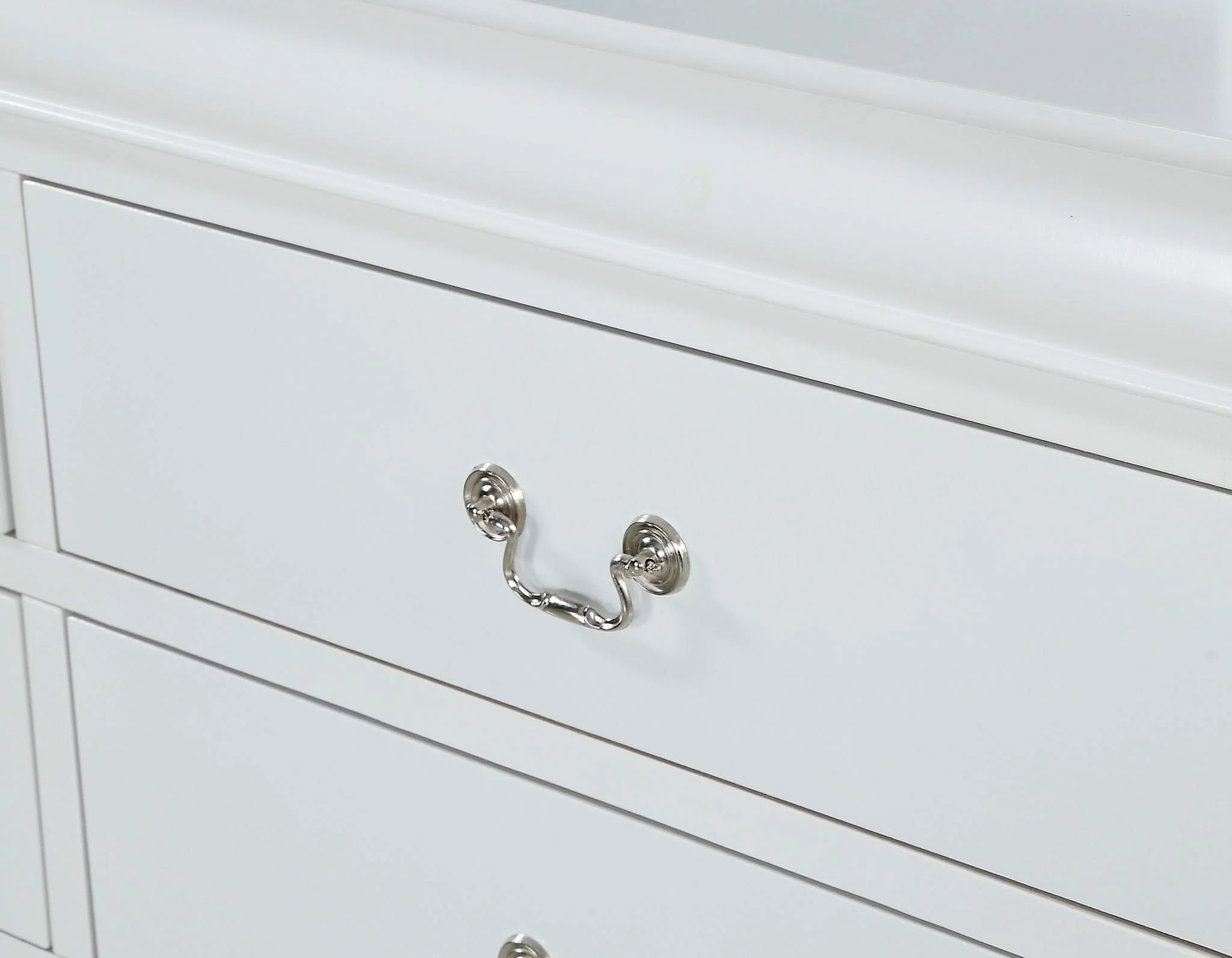Louis Philip - Full 4 Piece Bedroom Set - White - Image 2