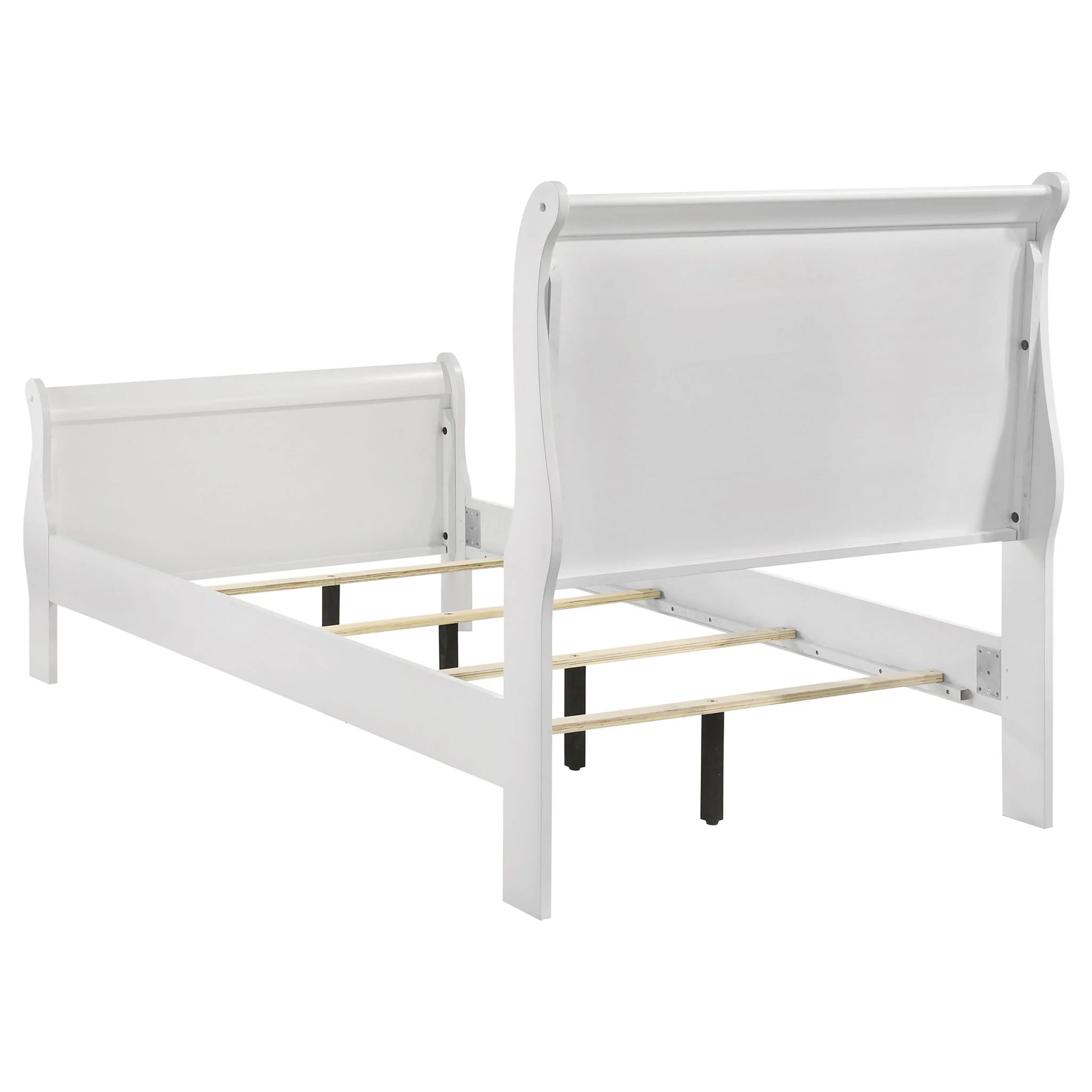 Louis Philippe 4-piece Twin Bedroom Set White - Image 2