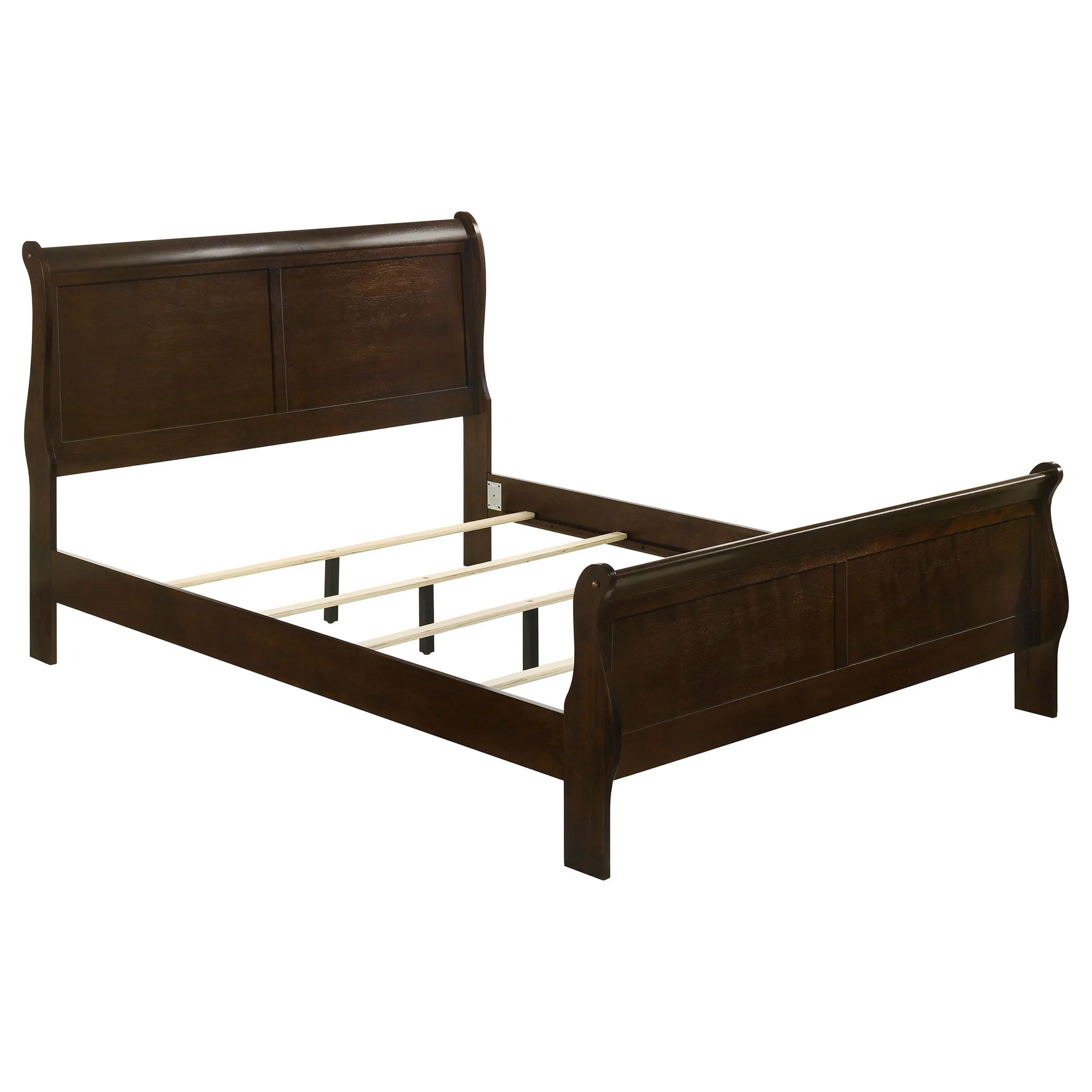 Louis Philippe 5-piece Full Bedroom Set Cappuccino - Image 4