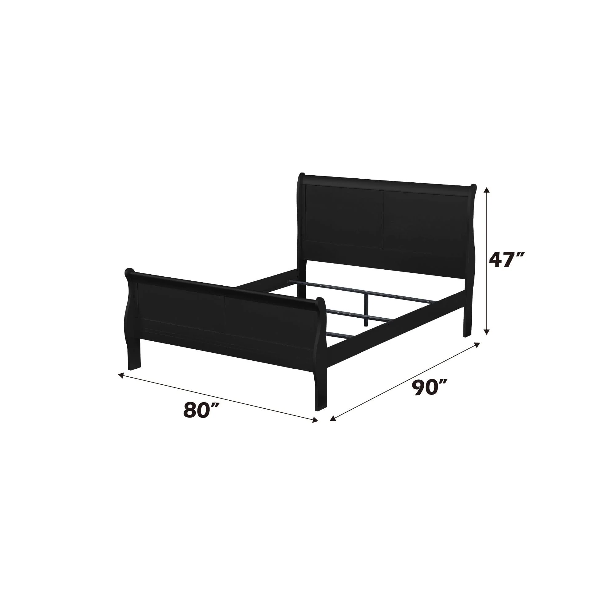 Louis Philippe - Sleigh Style Bed - Image 24