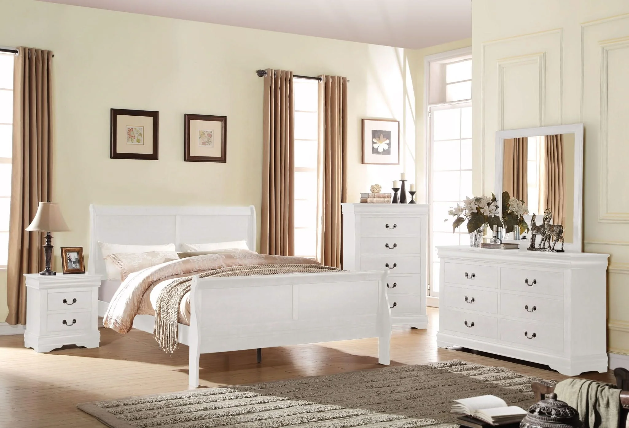 Louis Philippe - Sleigh Style Bed - Image 30