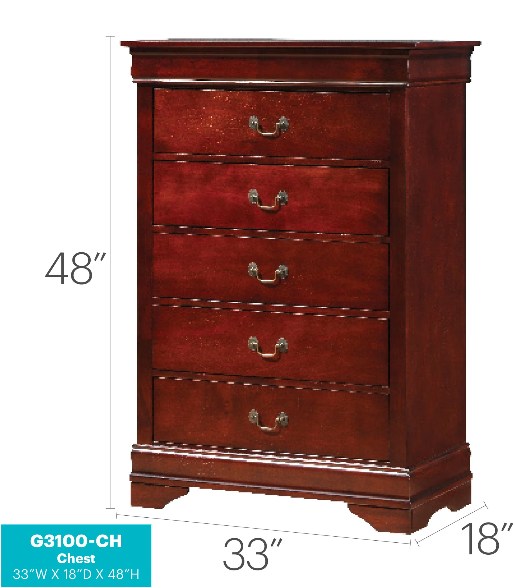 Louis Phillipe - Traditional Style Storage Chest Elegant - Image 44
