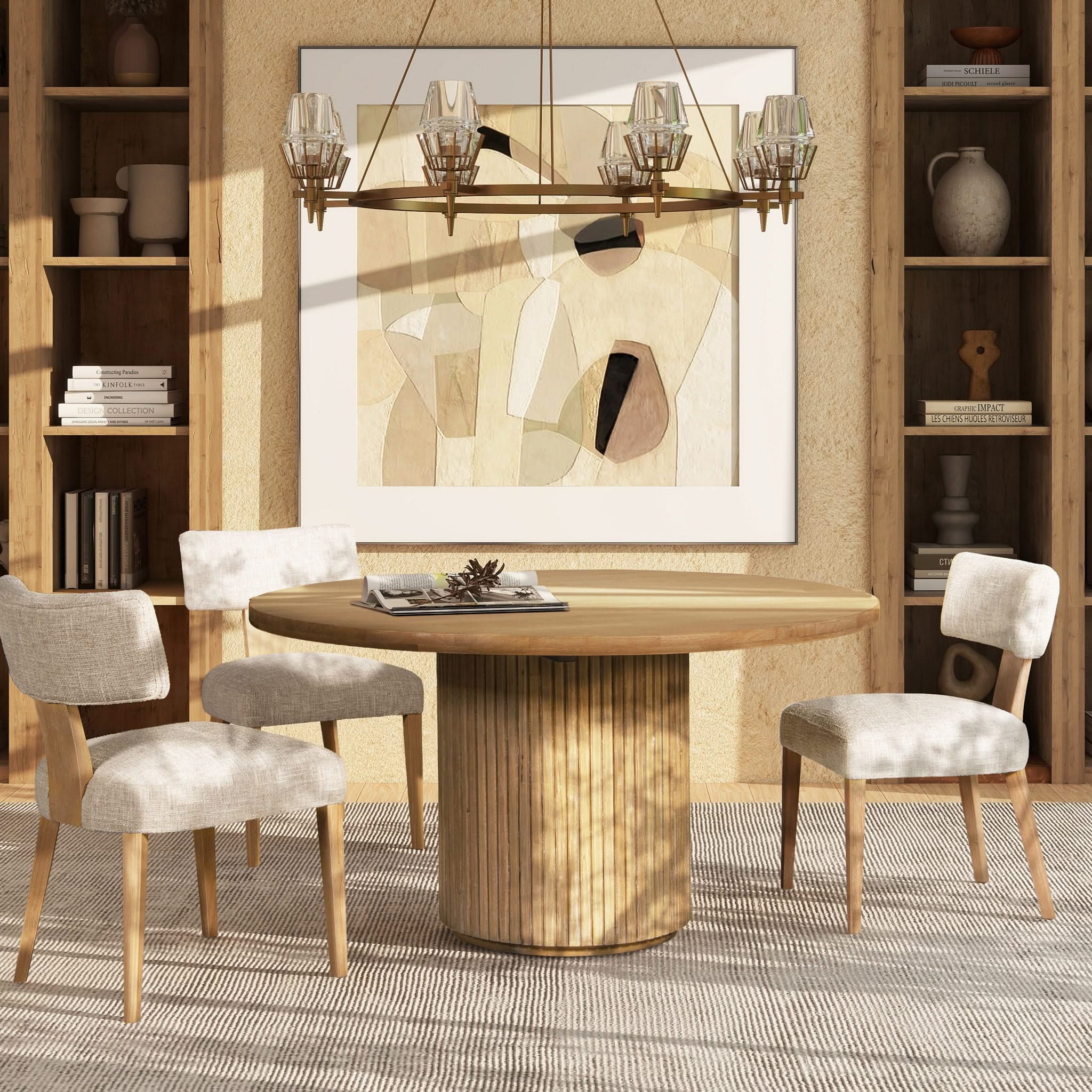 Louise - Split Back Upholstered Dining Side Chair (Set of 2) - Travertine Beige - Image 4