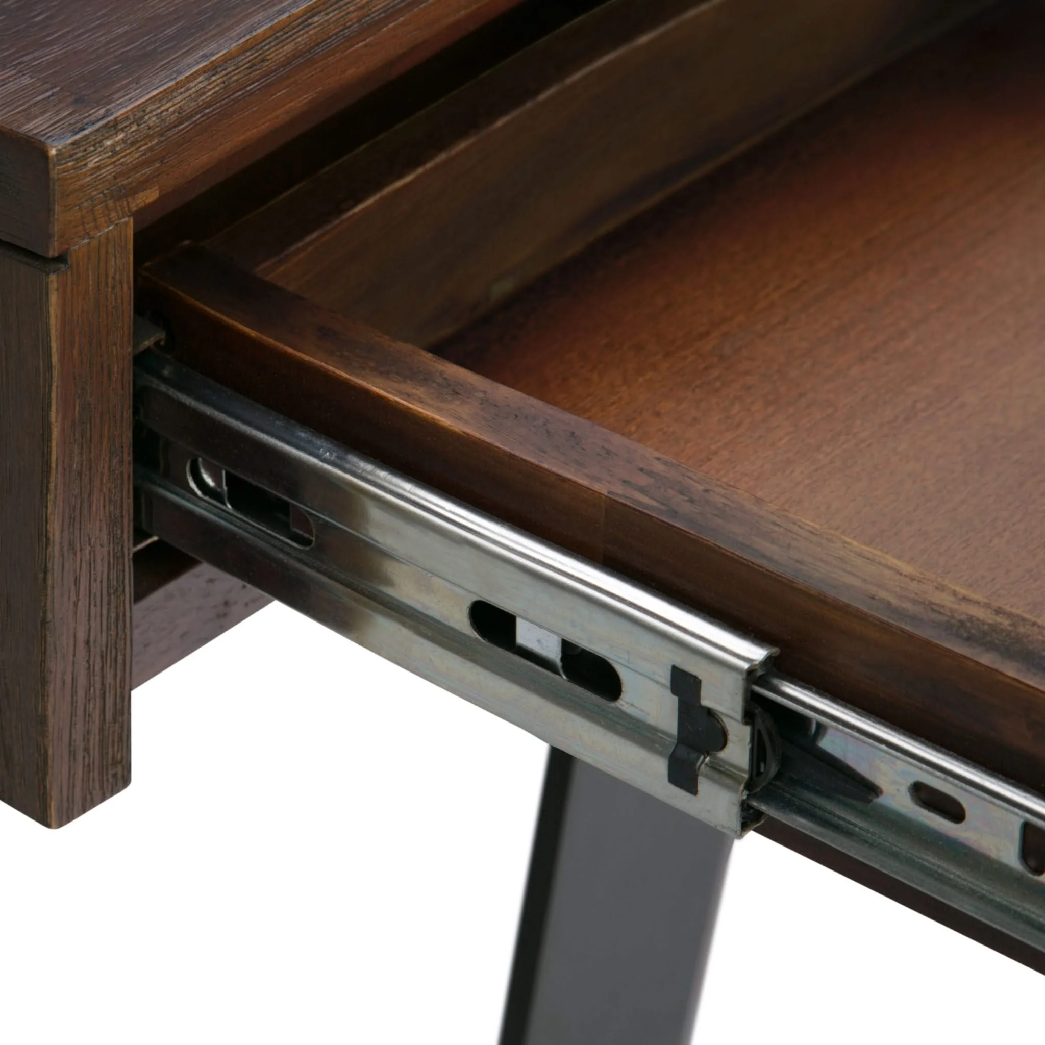 Lowry - Desk - Distressed Charcoal Brown - Image 2