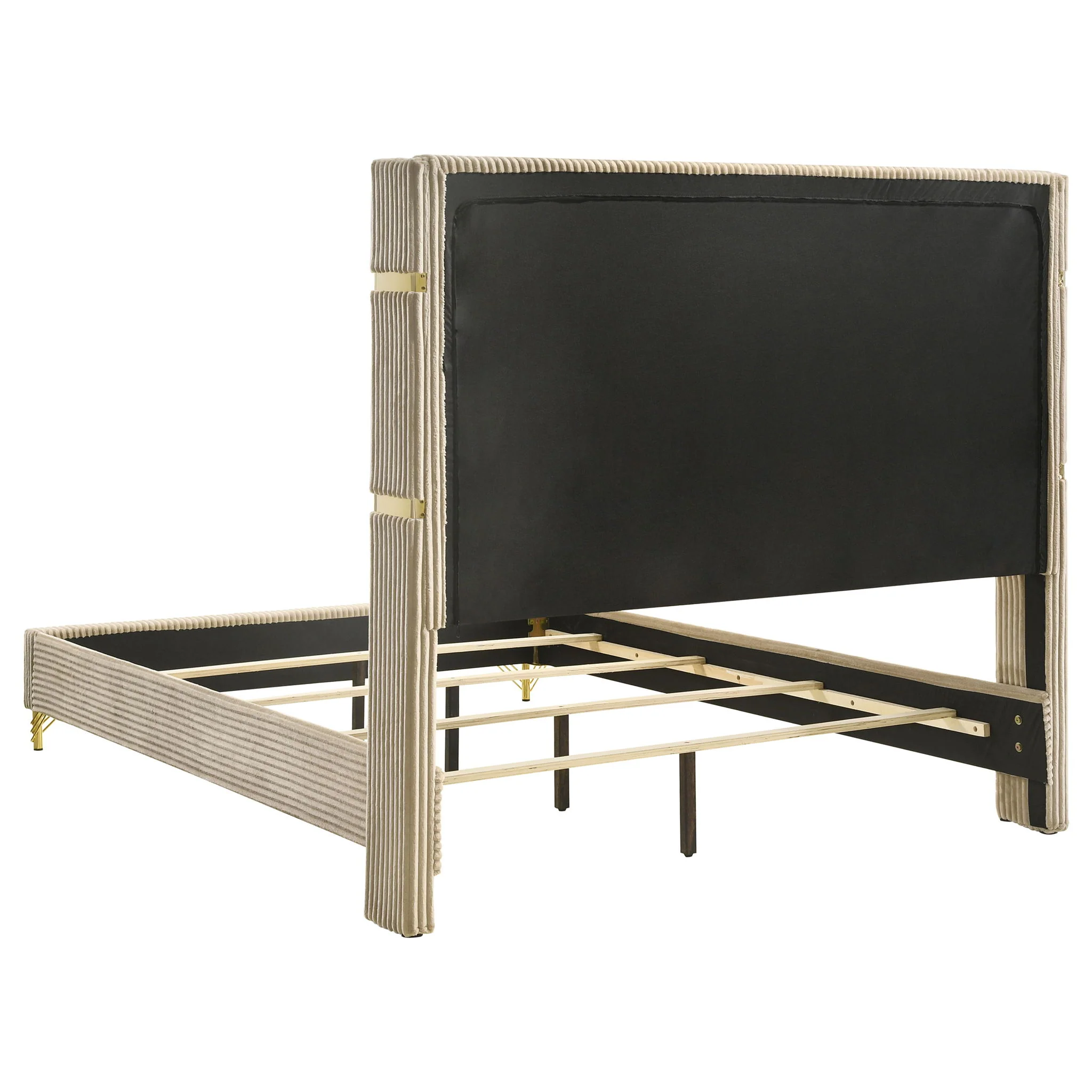 Lucia 5-piece Queen Bedroom Set Beige and White - Image 4