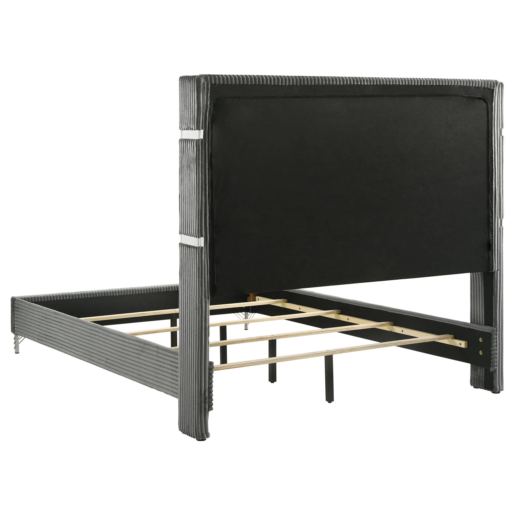 Lucia 5-piece Queen Bedroom Set Grey and Black - Image 4