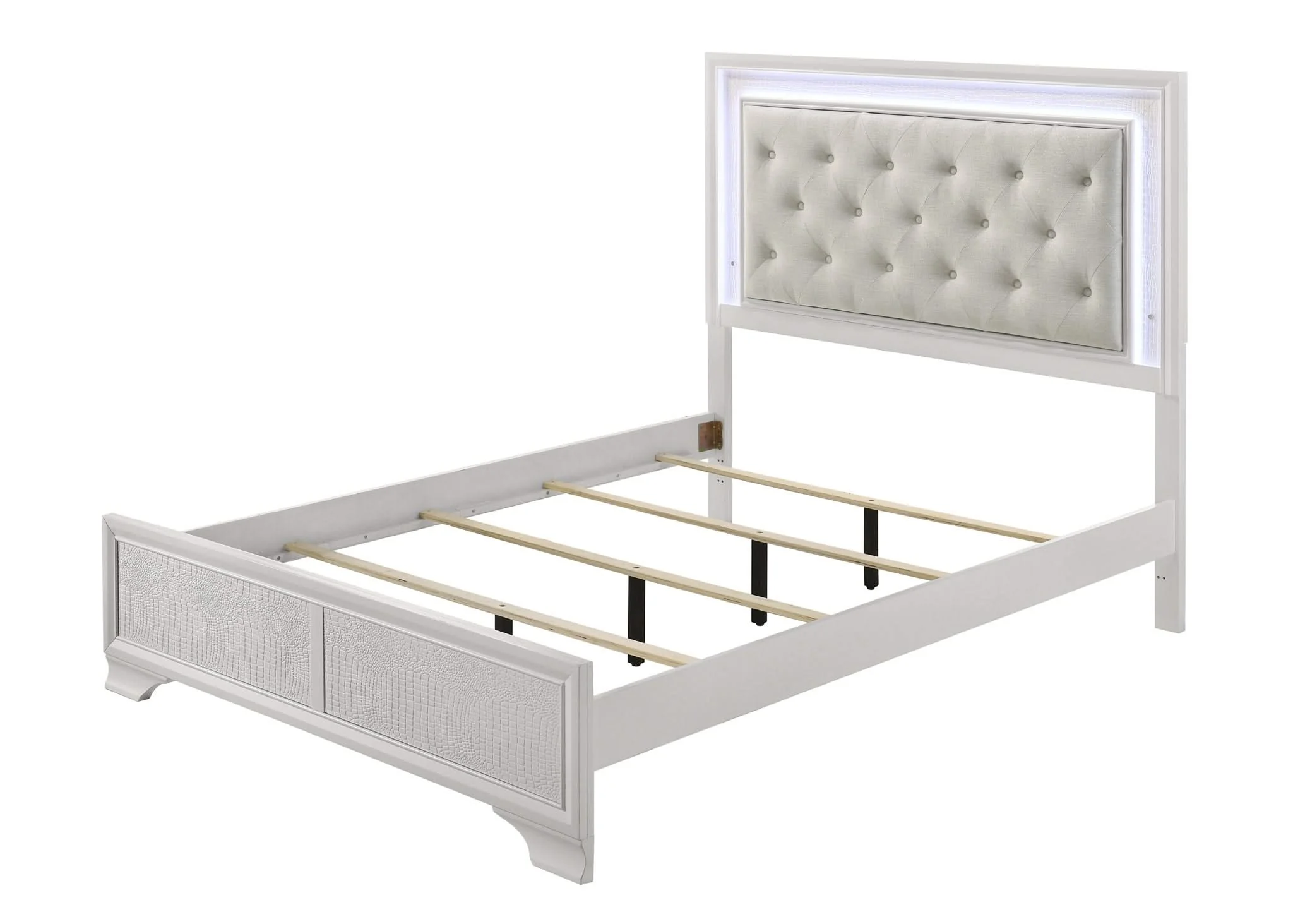 Lyssa - Queen 5 Piece Bedroom Set - Oat / Frost - Image 3