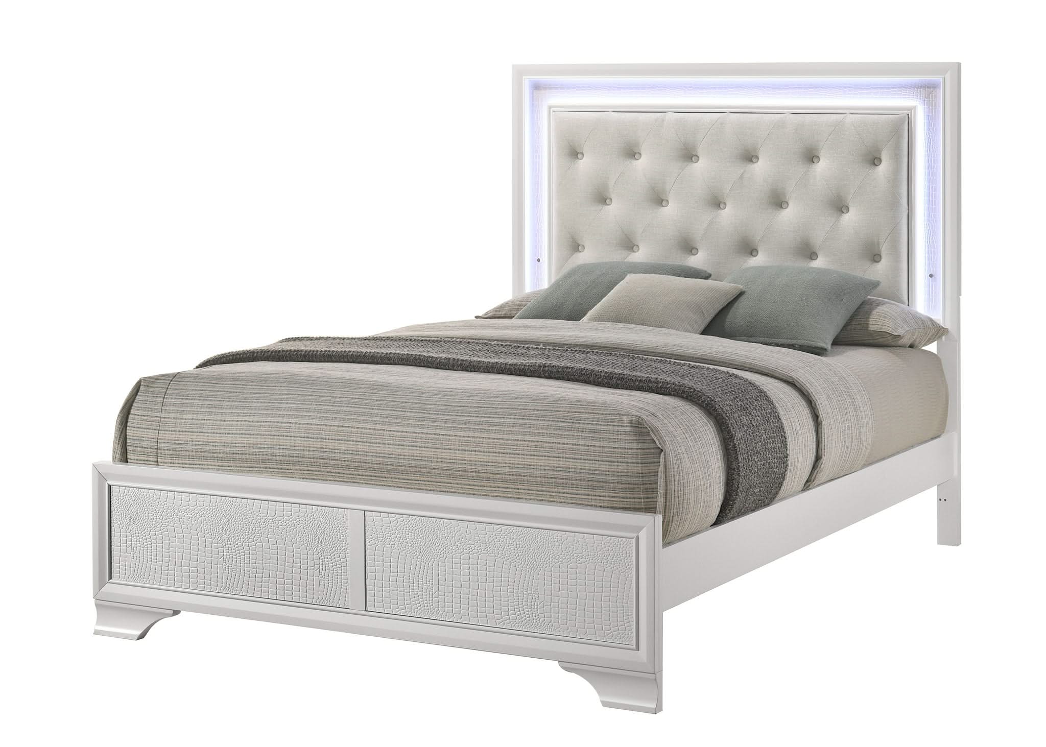 Lyssa - Twin 5 Piece Bedroom Set - Oat / Frost - Image 2
