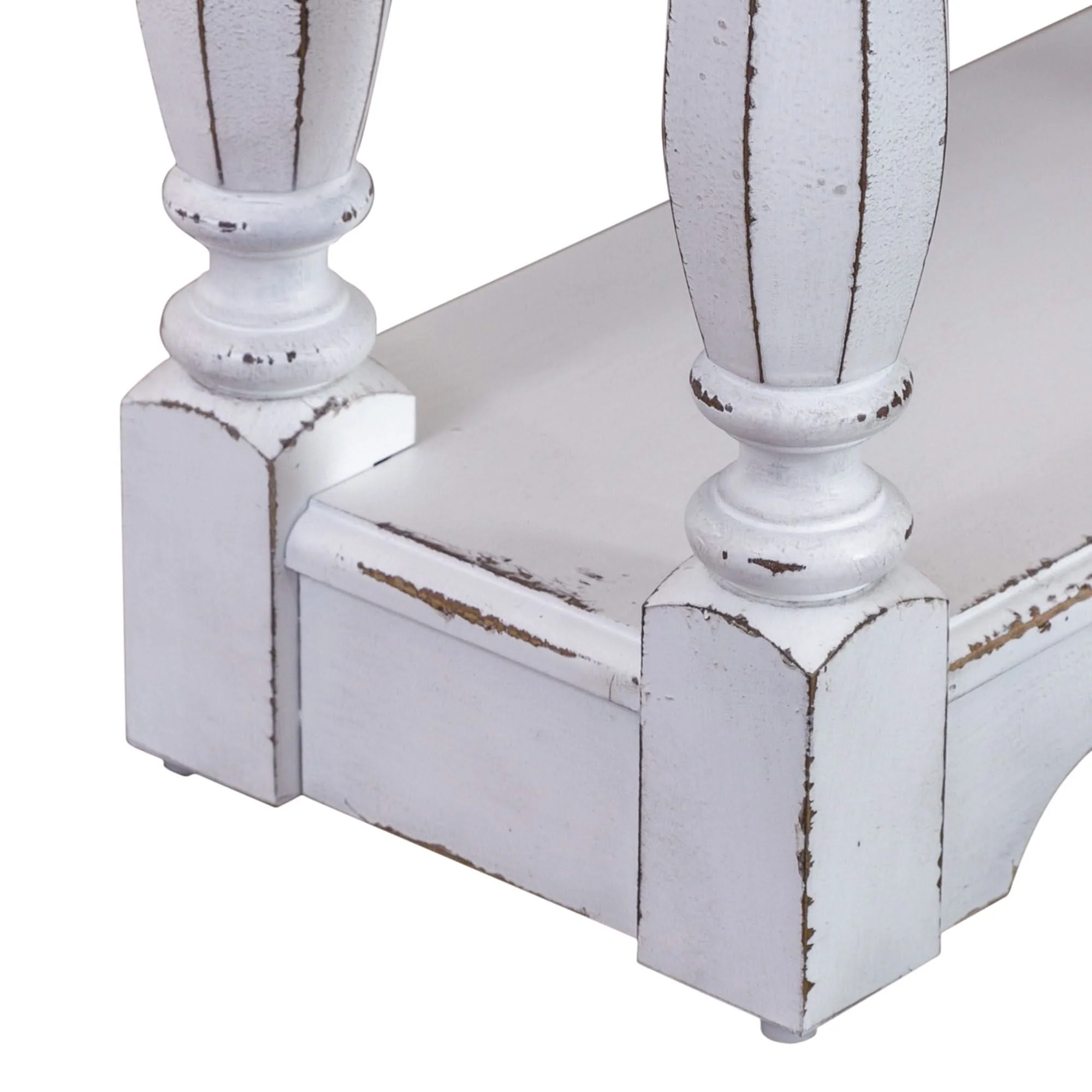 Magnolia Manor - 3 Drawer Hall Console Table - Antique White - Image 3