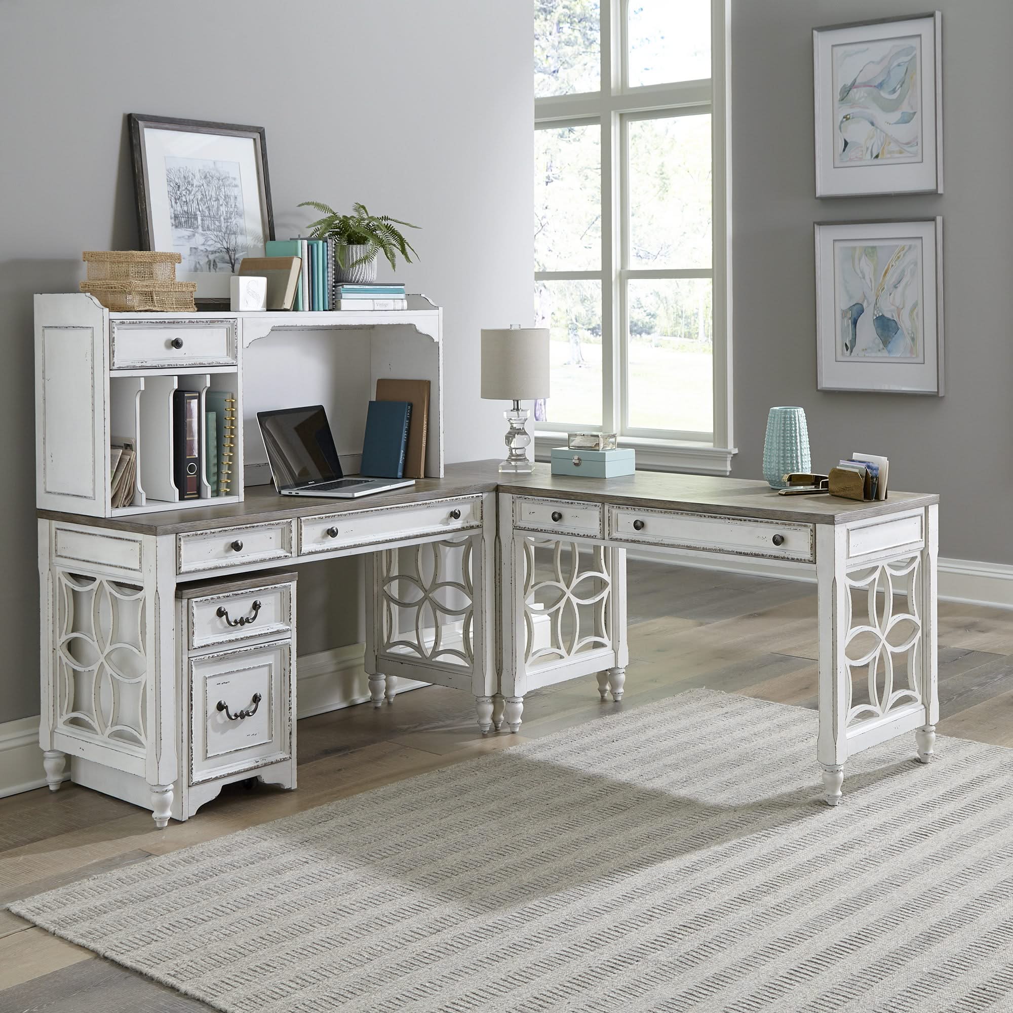Magnolia Manor - L Shaped Desk Set - Image 2