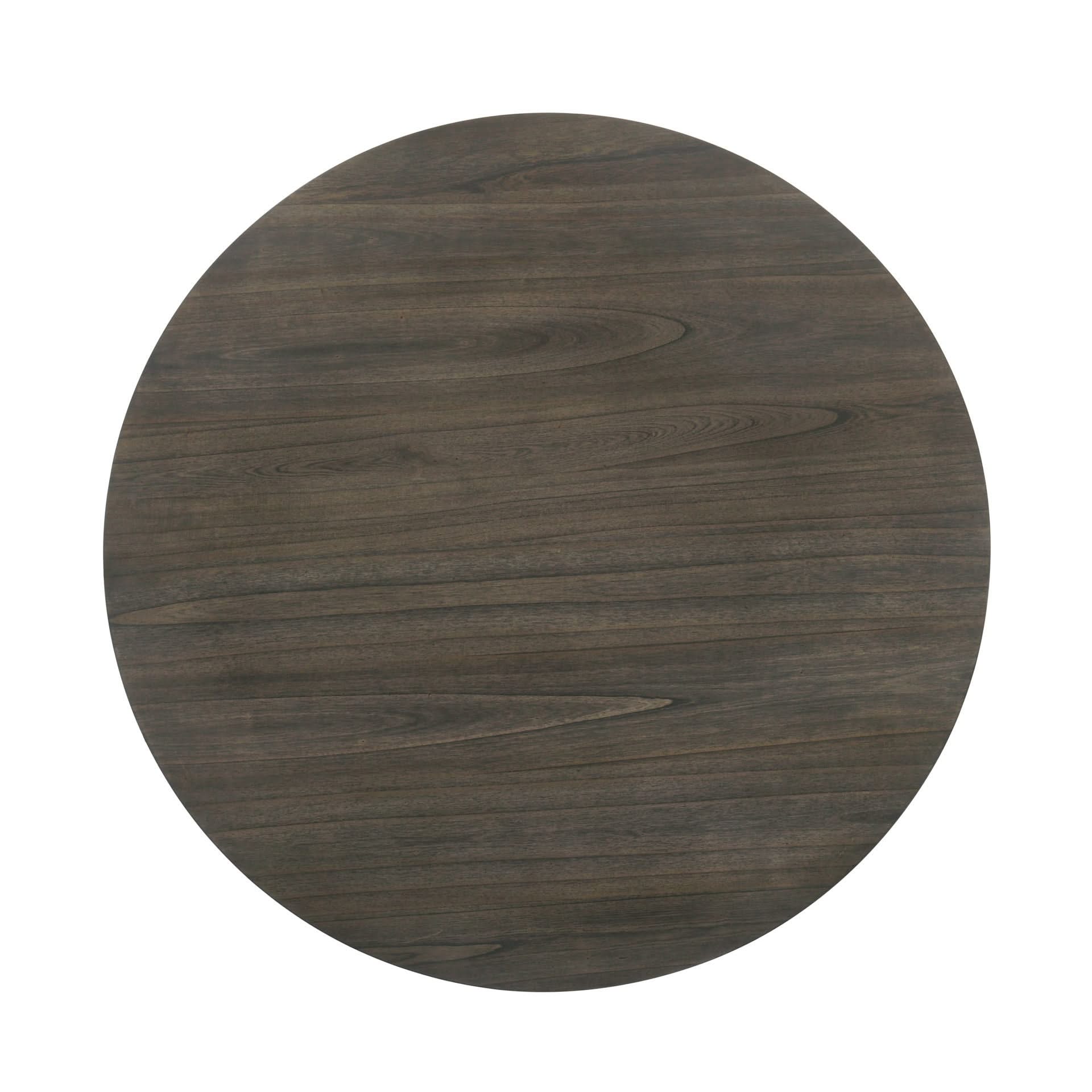 Maisie - Round Table - White / Brown - Image 3