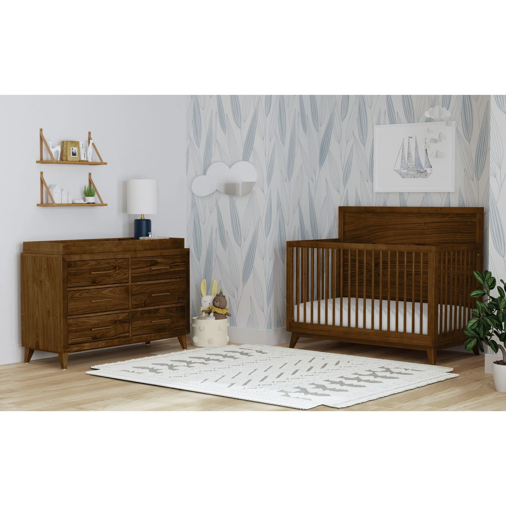 Malia - 6-Drawer Dresser - Walnut - Image 4