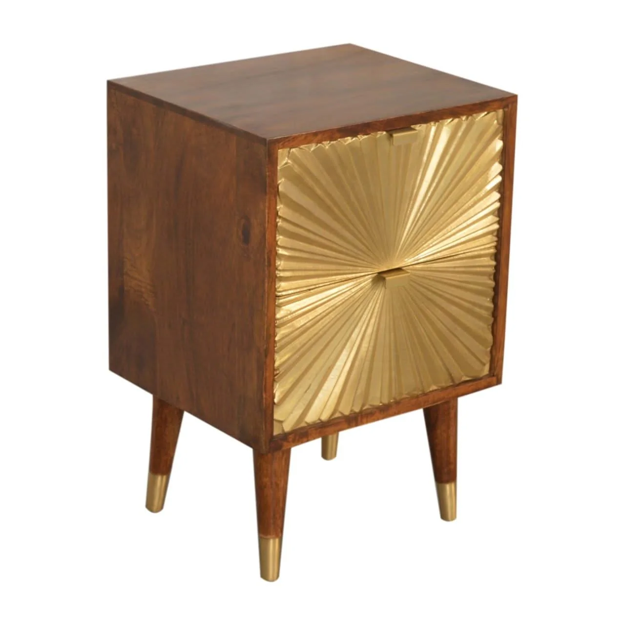 Manila - Nightstand - Brown / Gold - Image 2