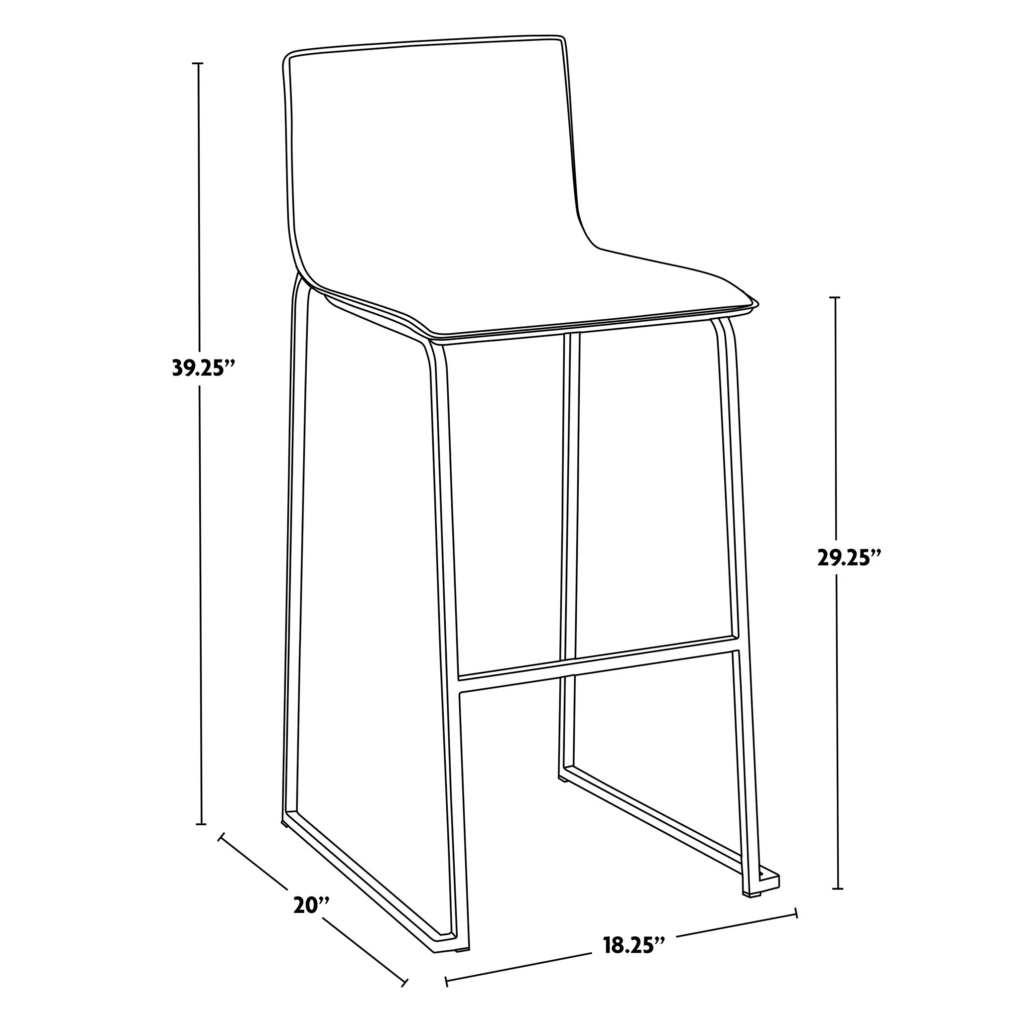 Mara - Contemporary Stylish Barstool (Set of 2) - Image 12