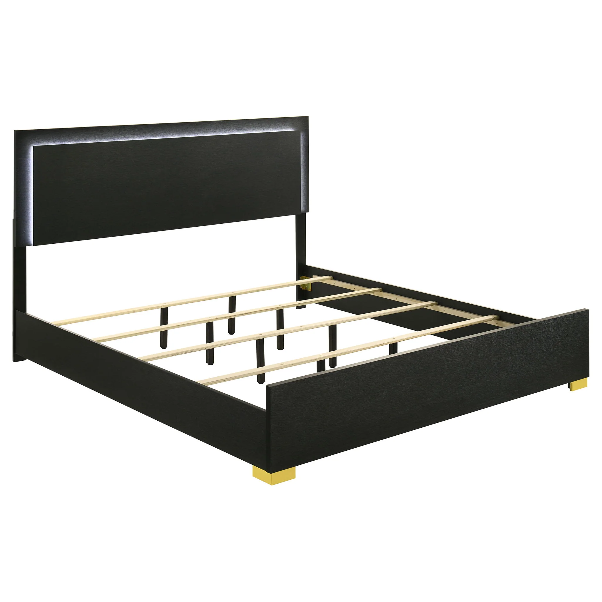 Marceline 4-piece Eastern King Bedroom Set Black - Image 4