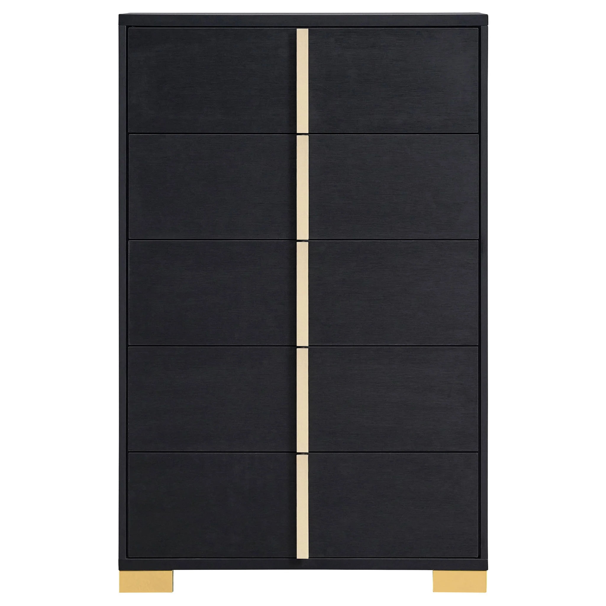 Marceline 5-drawer Bedroom Chest Black - Image 2