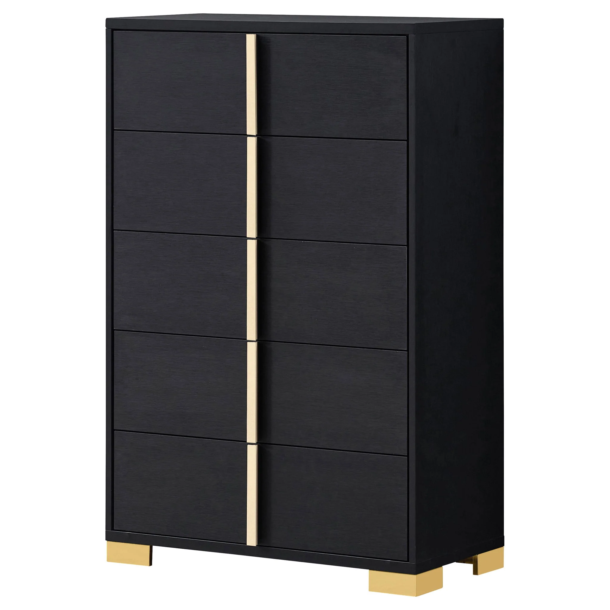 Marceline 5-drawer Bedroom Chest Black - Image 4