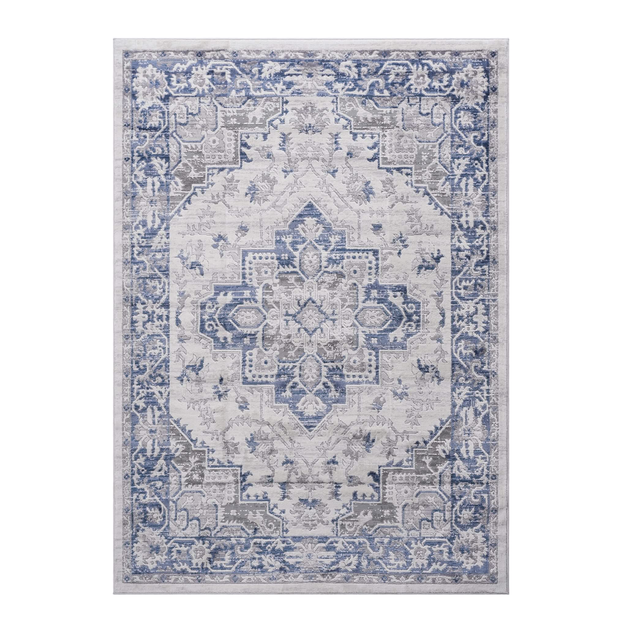 Marfi - 6' X 9' Oriental Area Rug - Blue / Gray - Image 2