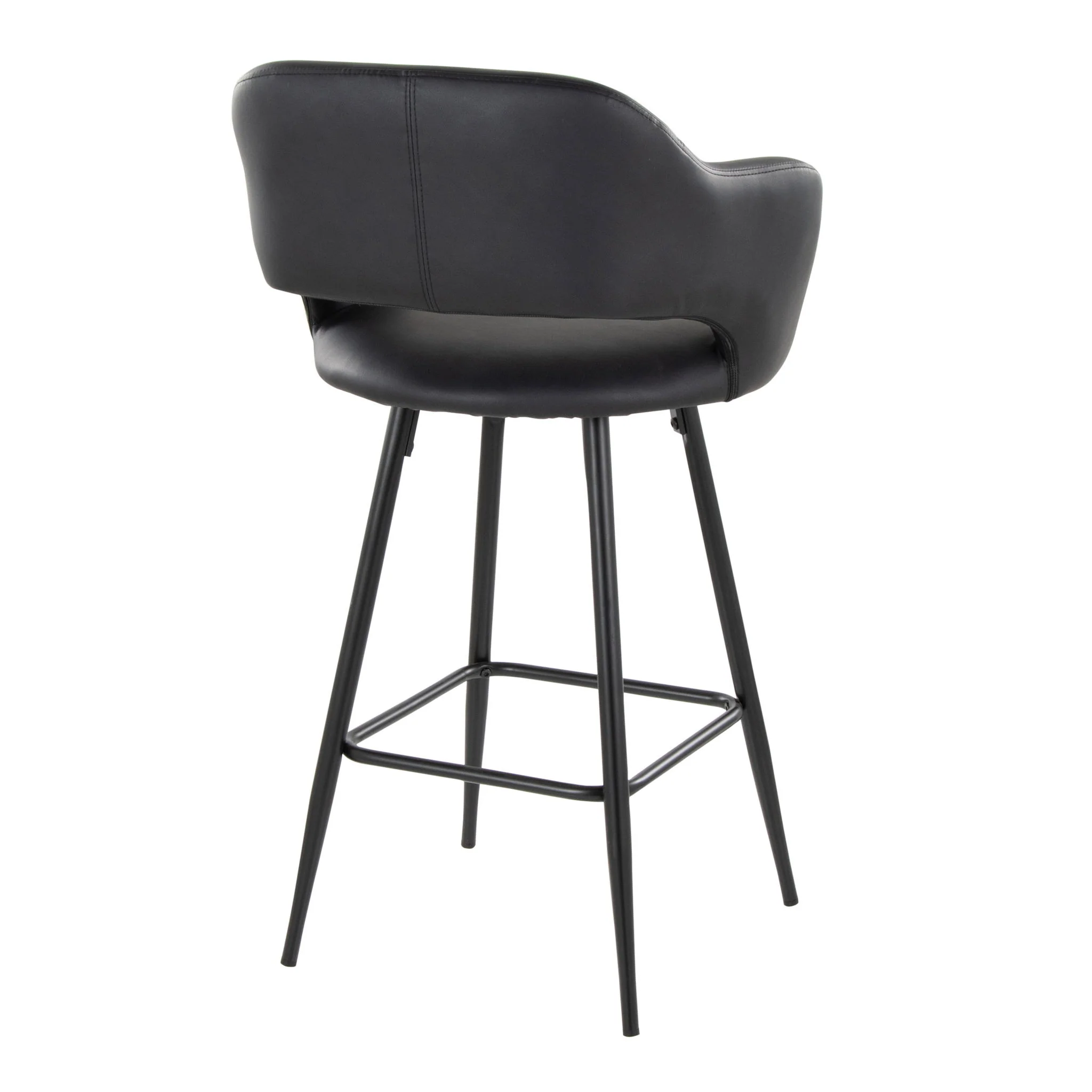 Margarite - Contemporary Fixed Height Counter Stool With Square Footrest (Set of 2) - Image 16