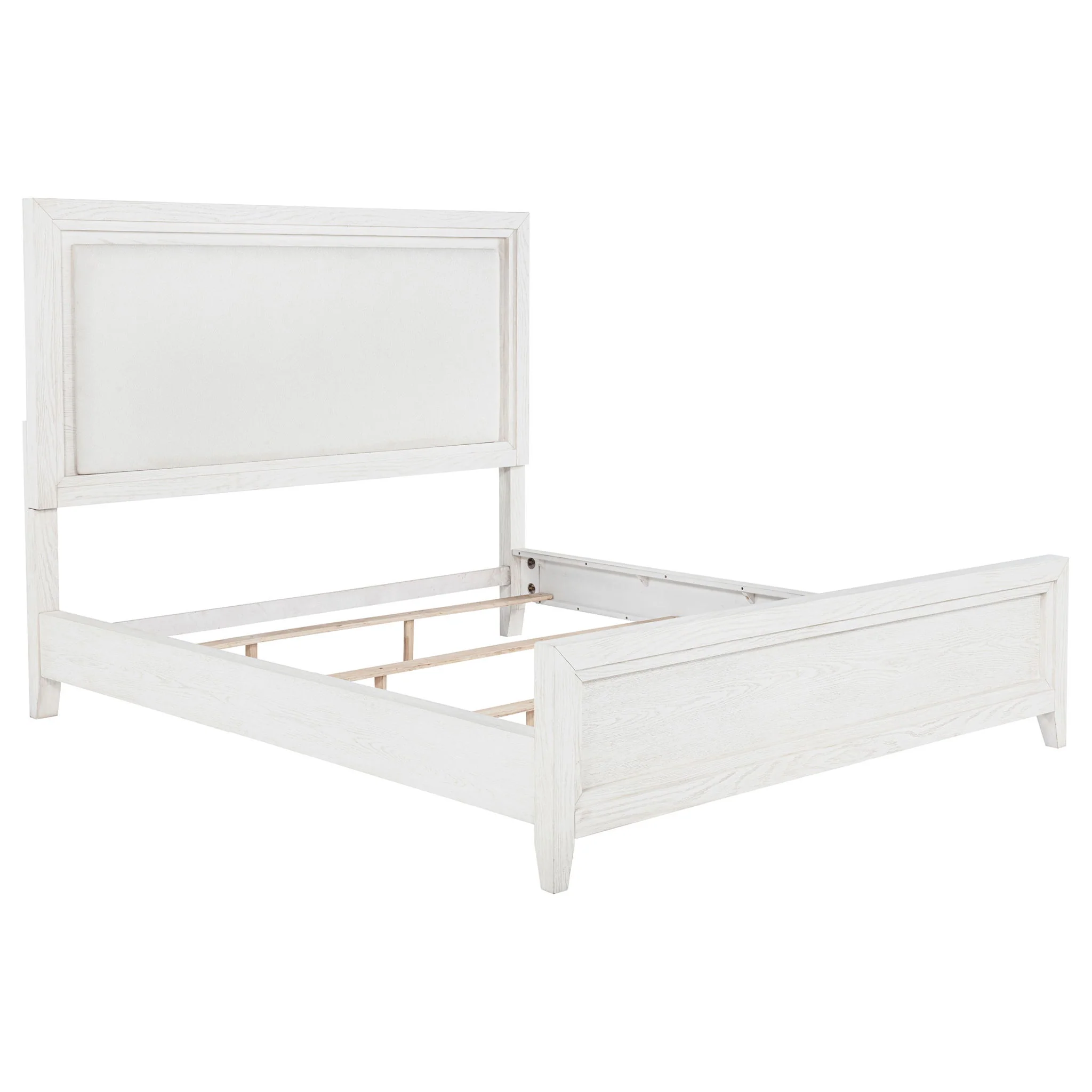 Marielle 4-piece Cal King Bedroom Set Distressed White - Image 4