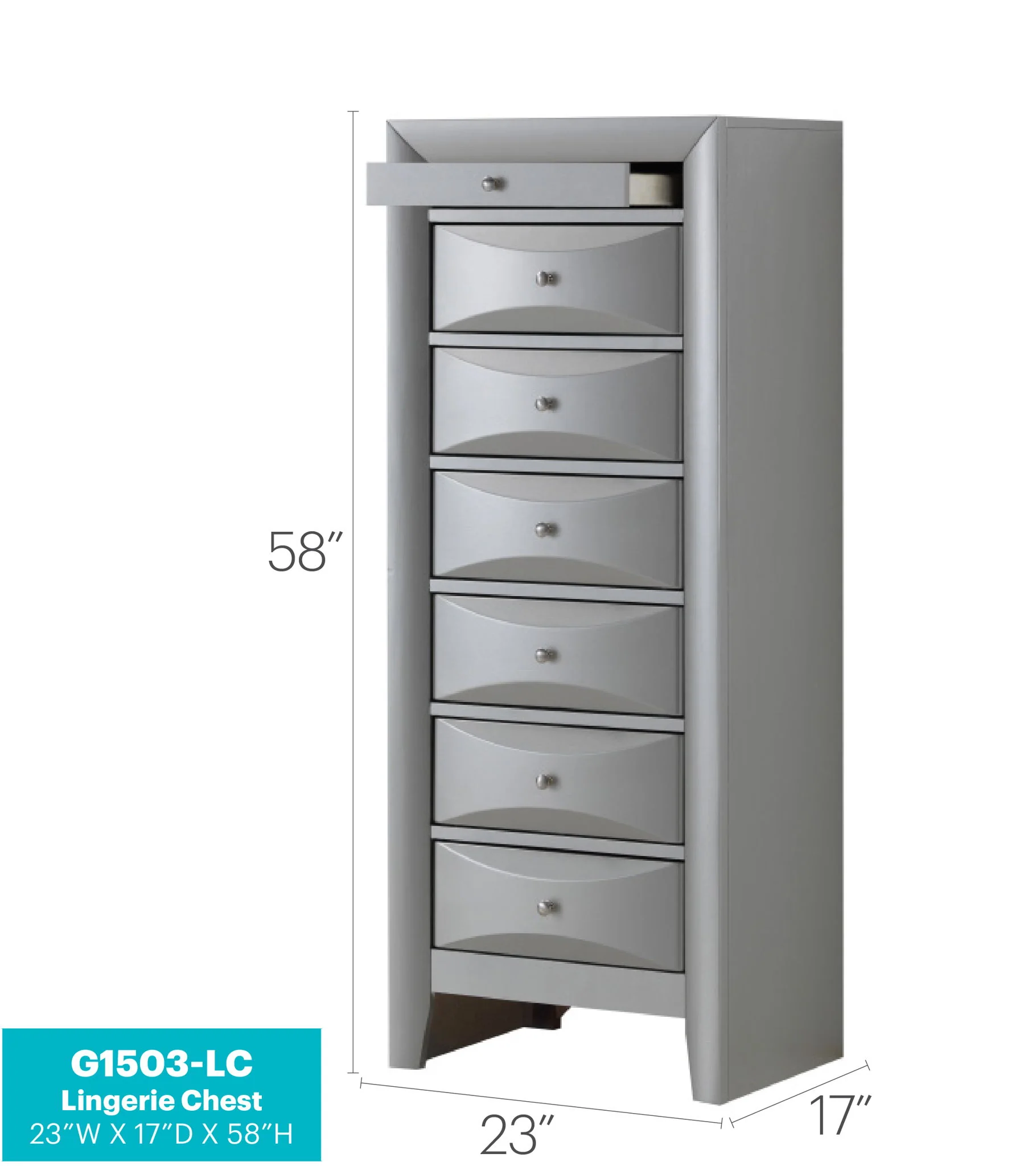 Marilla - 7 Drawer Lingerie Chest - Image 11