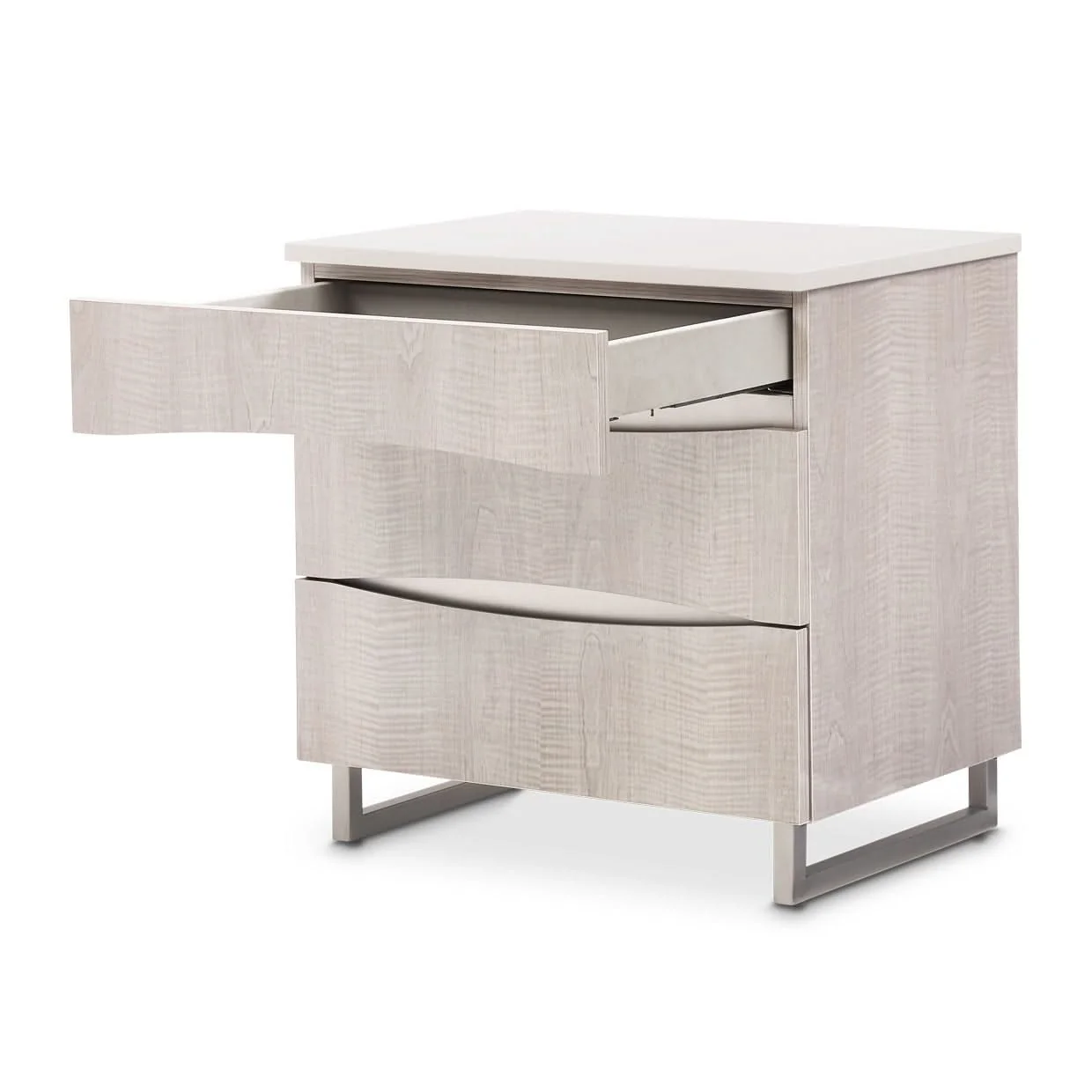 Marin - Nightstand - Beige - Image 3