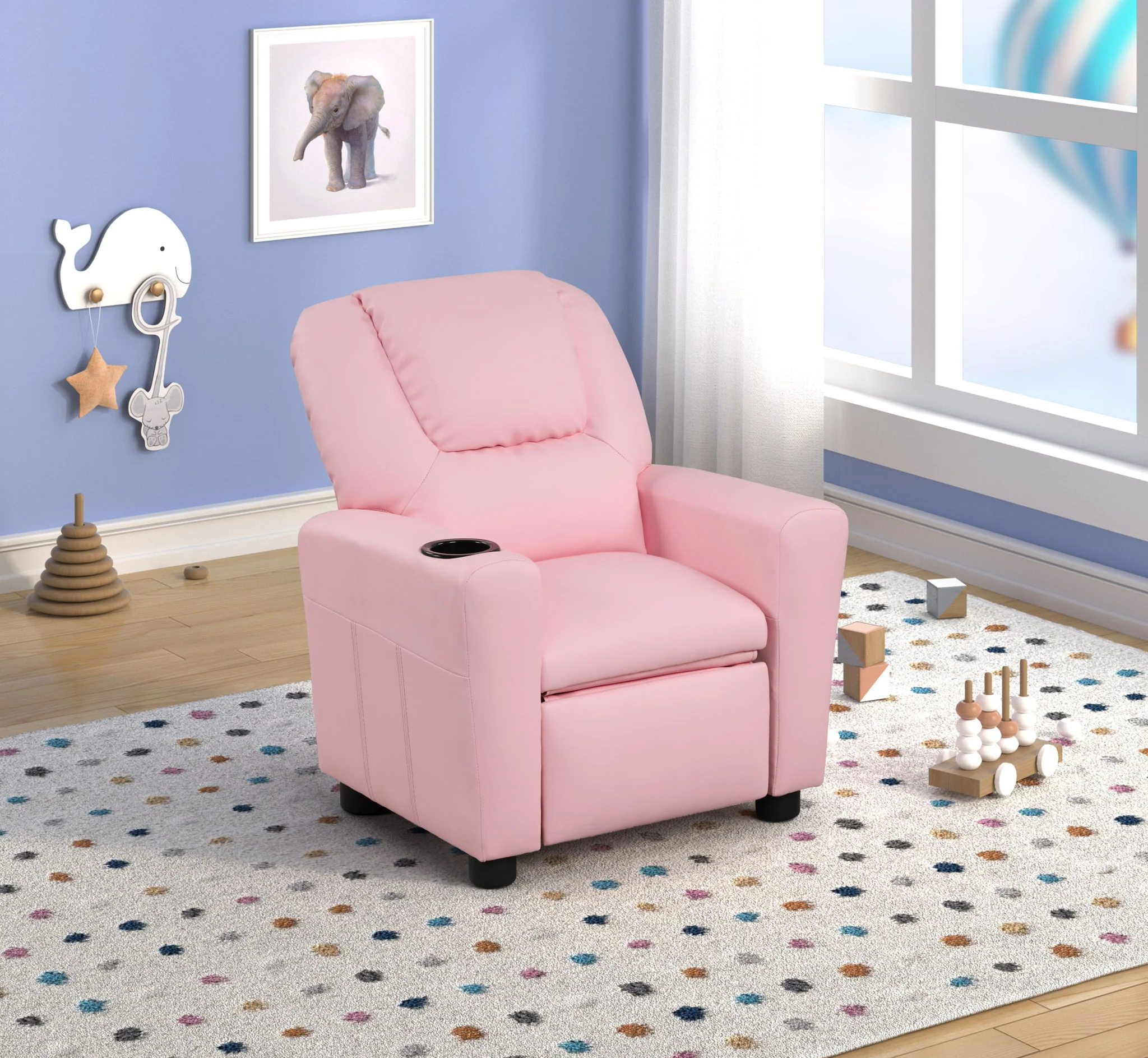 Marisa - Kids Recliner Chair With Cupholder - Image 4