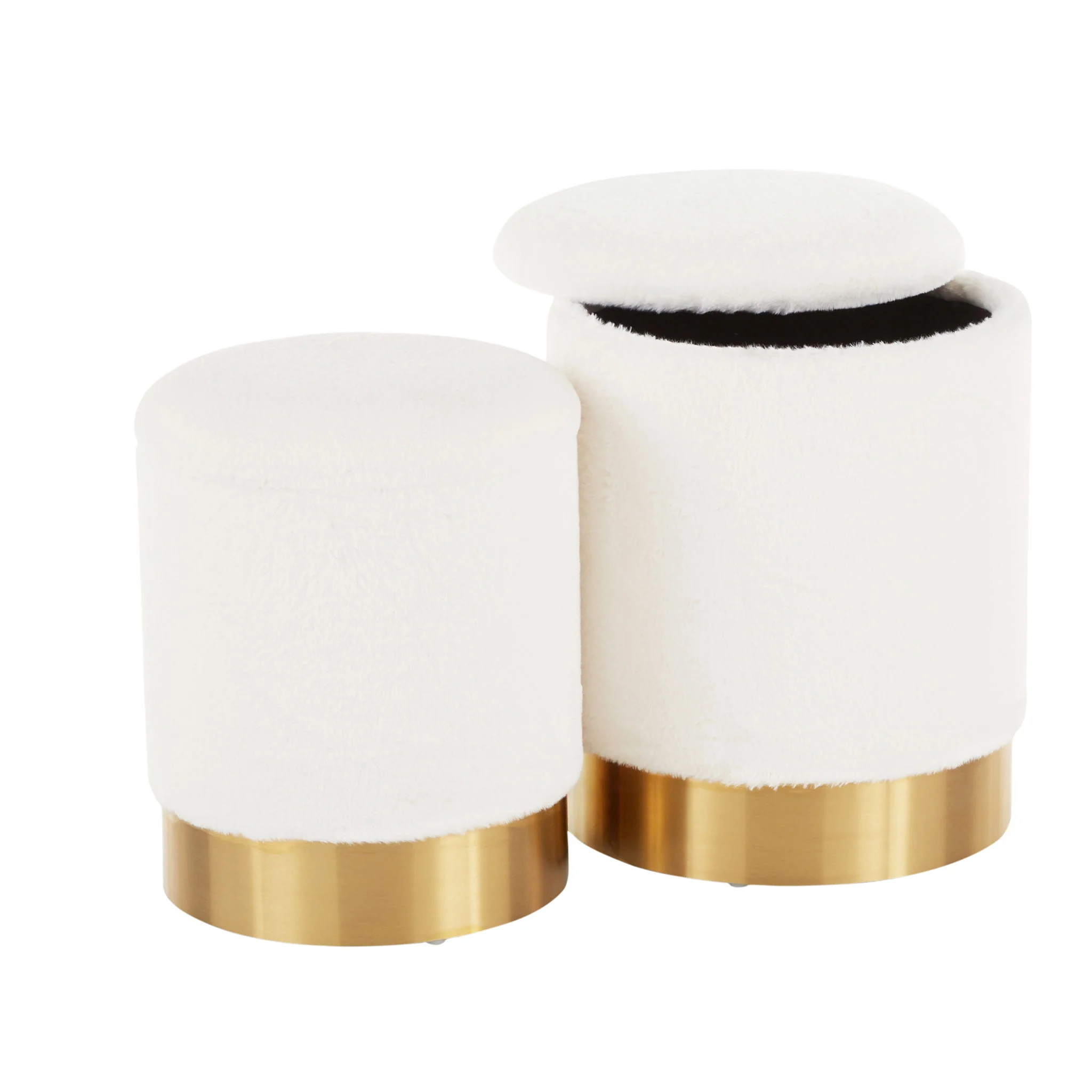 Marla - Contemporary Nesting Ottoman Set - Image 10